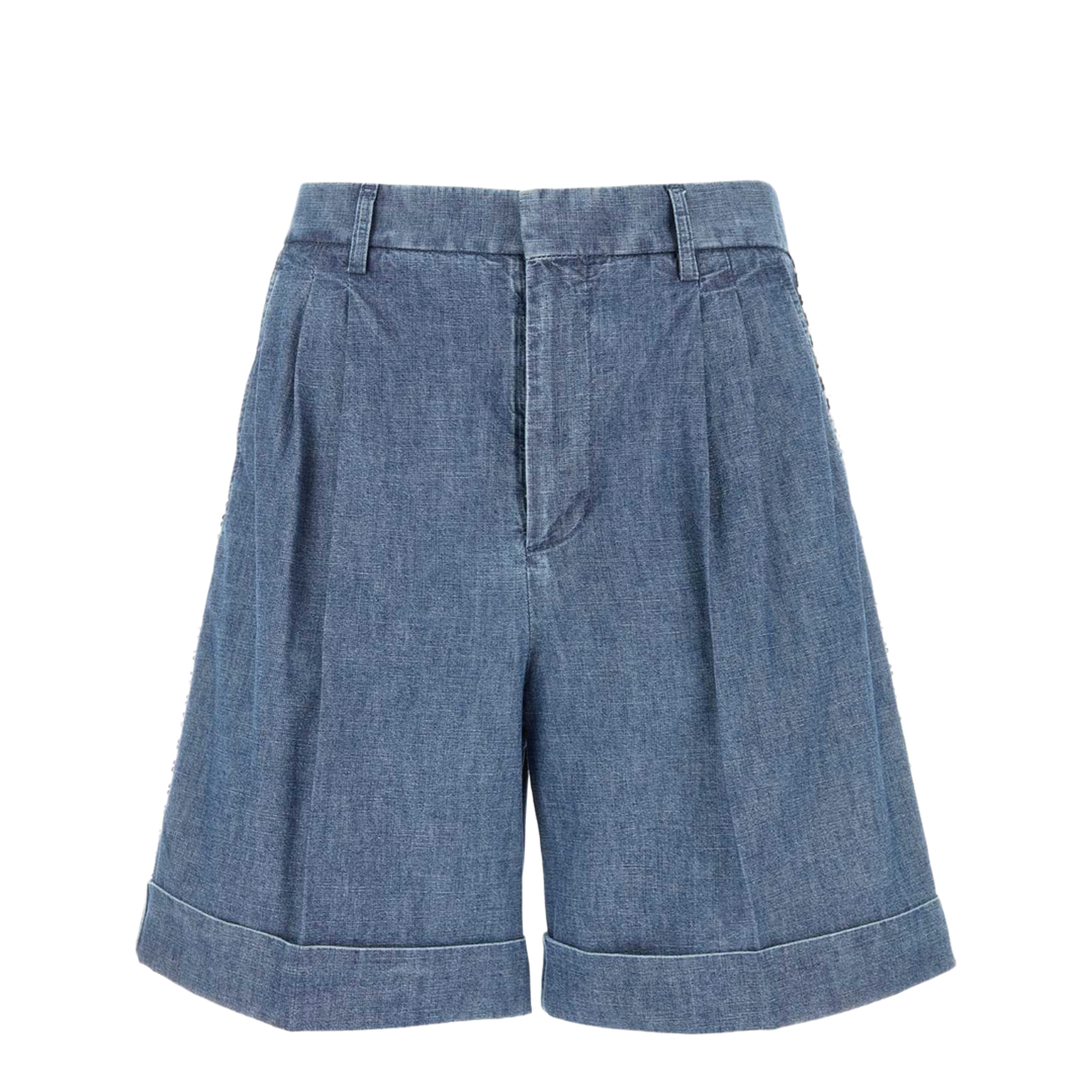 Denim Bermuda Shorts