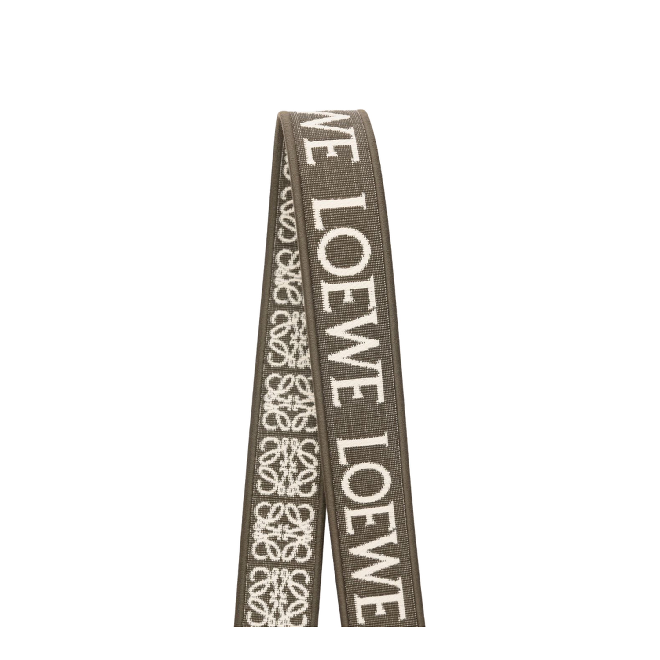 Anagram Adjustable Calfskin Strap - Dark Khaki Green