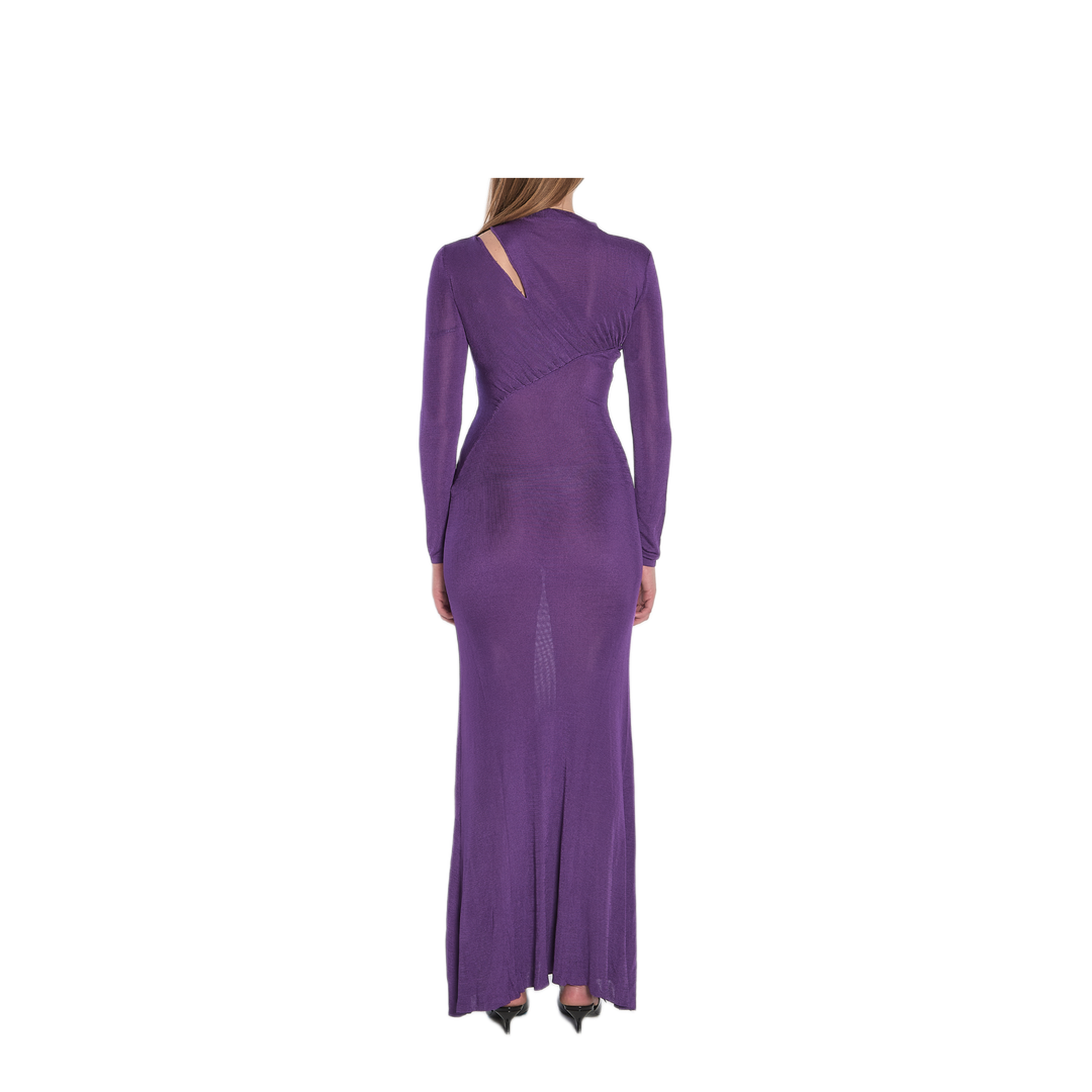 MAYFEYR - Self Portrait - Long Dress With Cut Out - PF25086XPUPURPLE