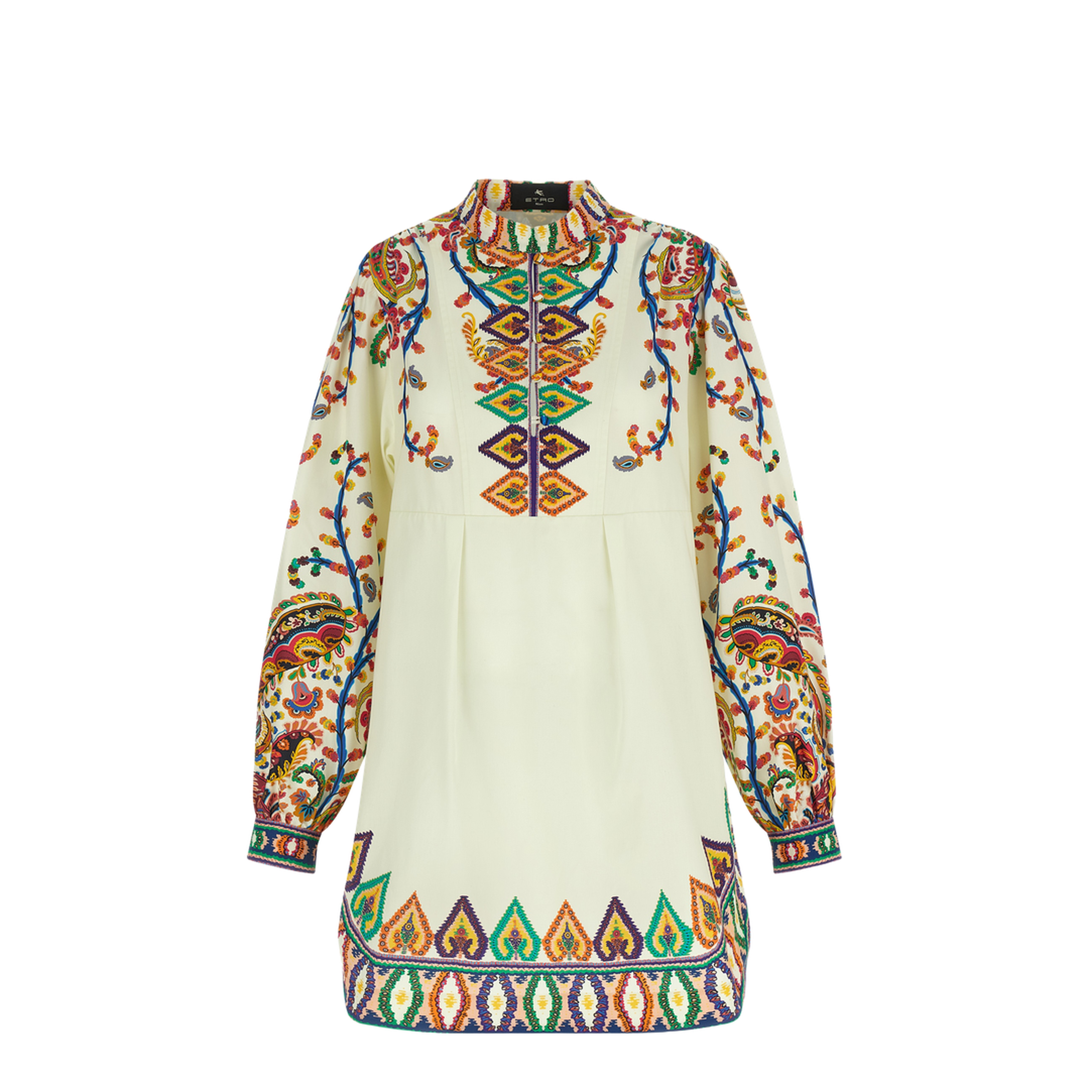 Printed Poplin Dress