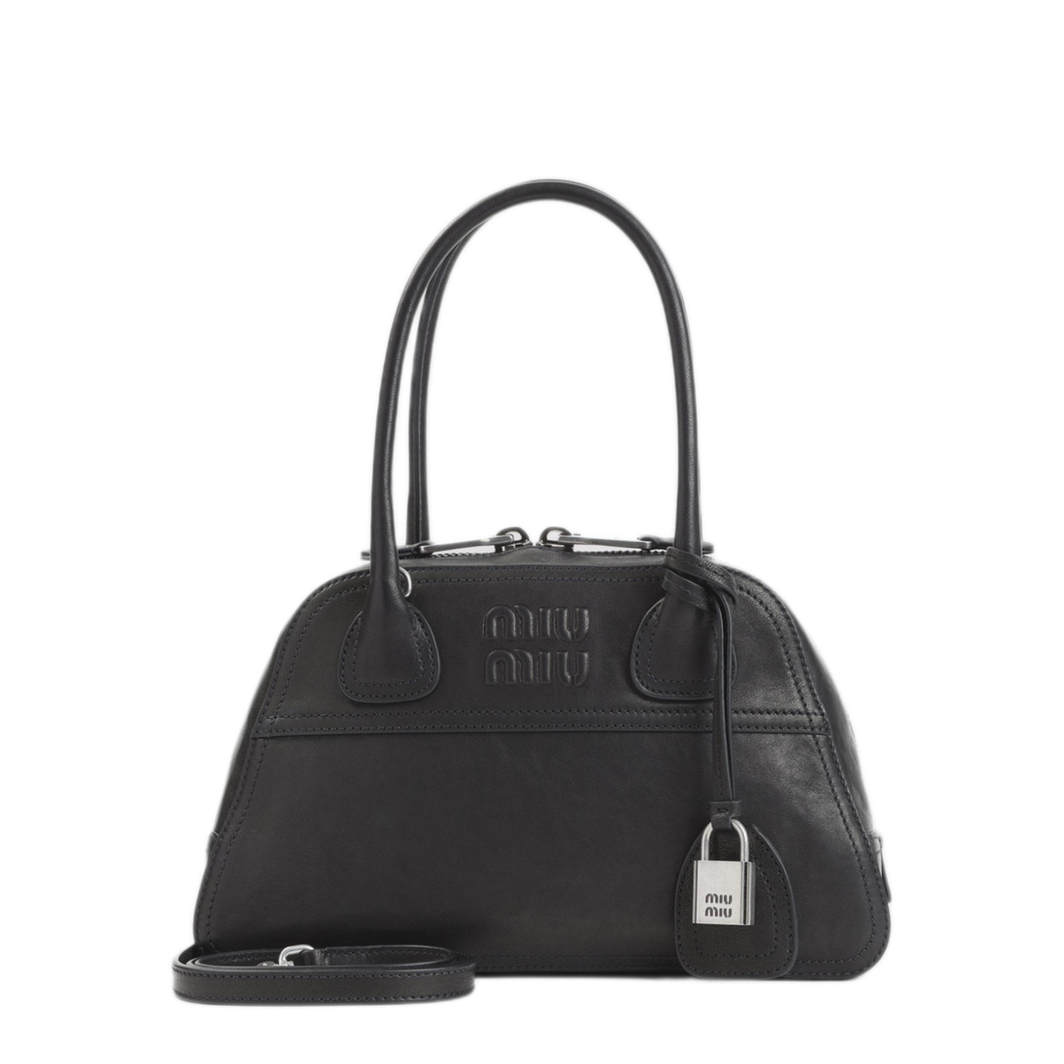MAYFEYR - Miu Miu - Vivian Nappa Shoulder Bag - 5BB200VOOO2BBLF0002