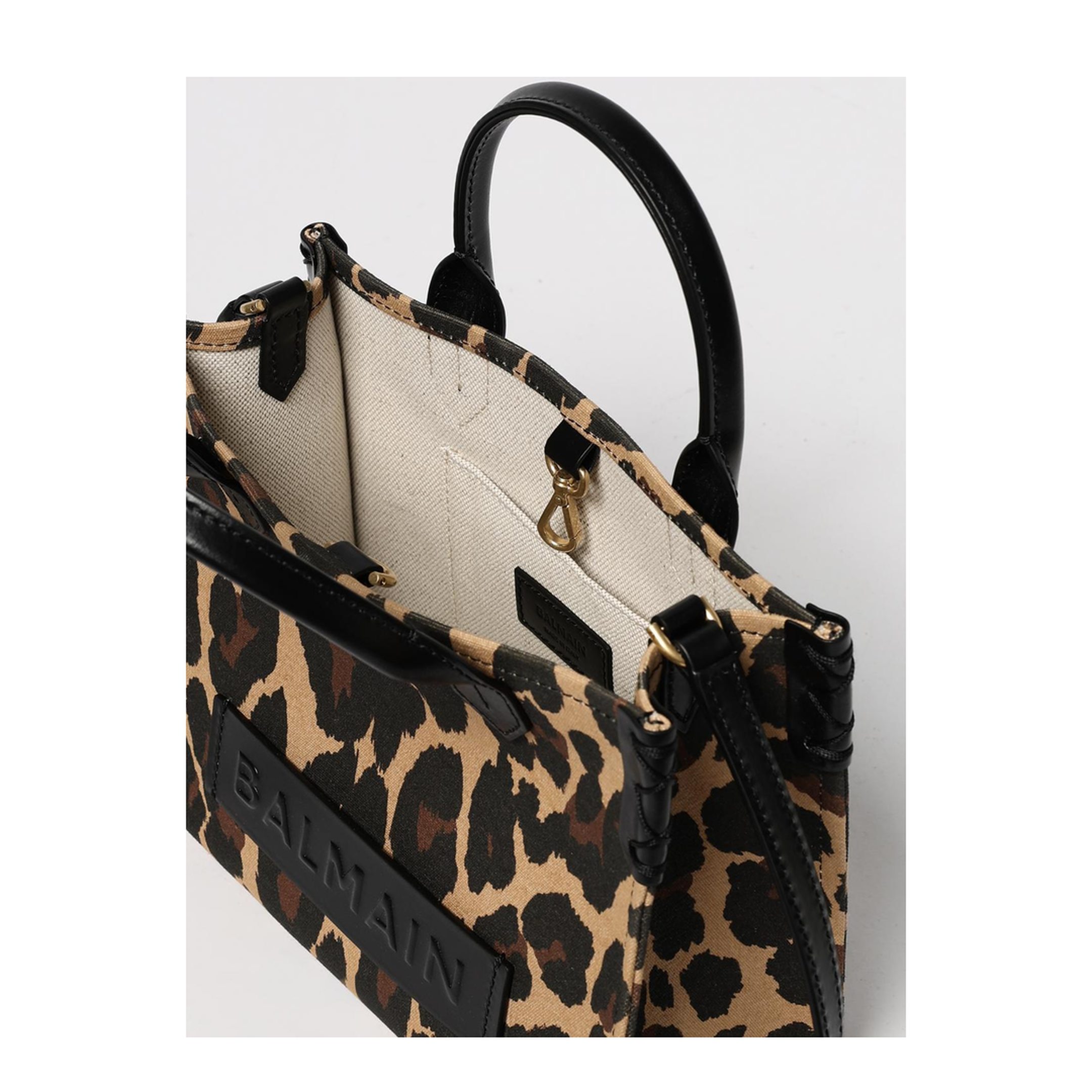 Embossed Logo Bag with Top Handle and Adjustable Detachable Strap