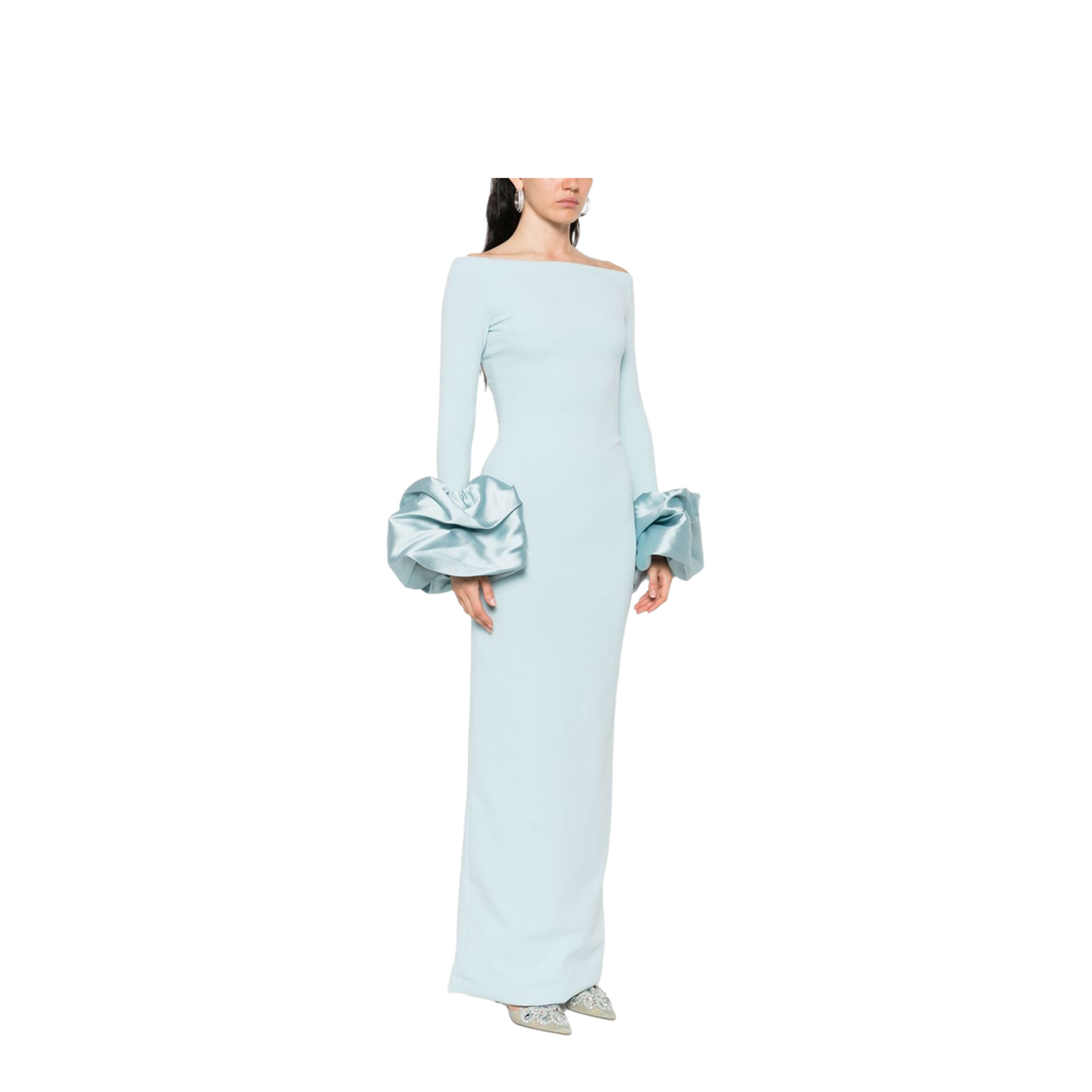 Storm Maxi Dress in Arctic Blue