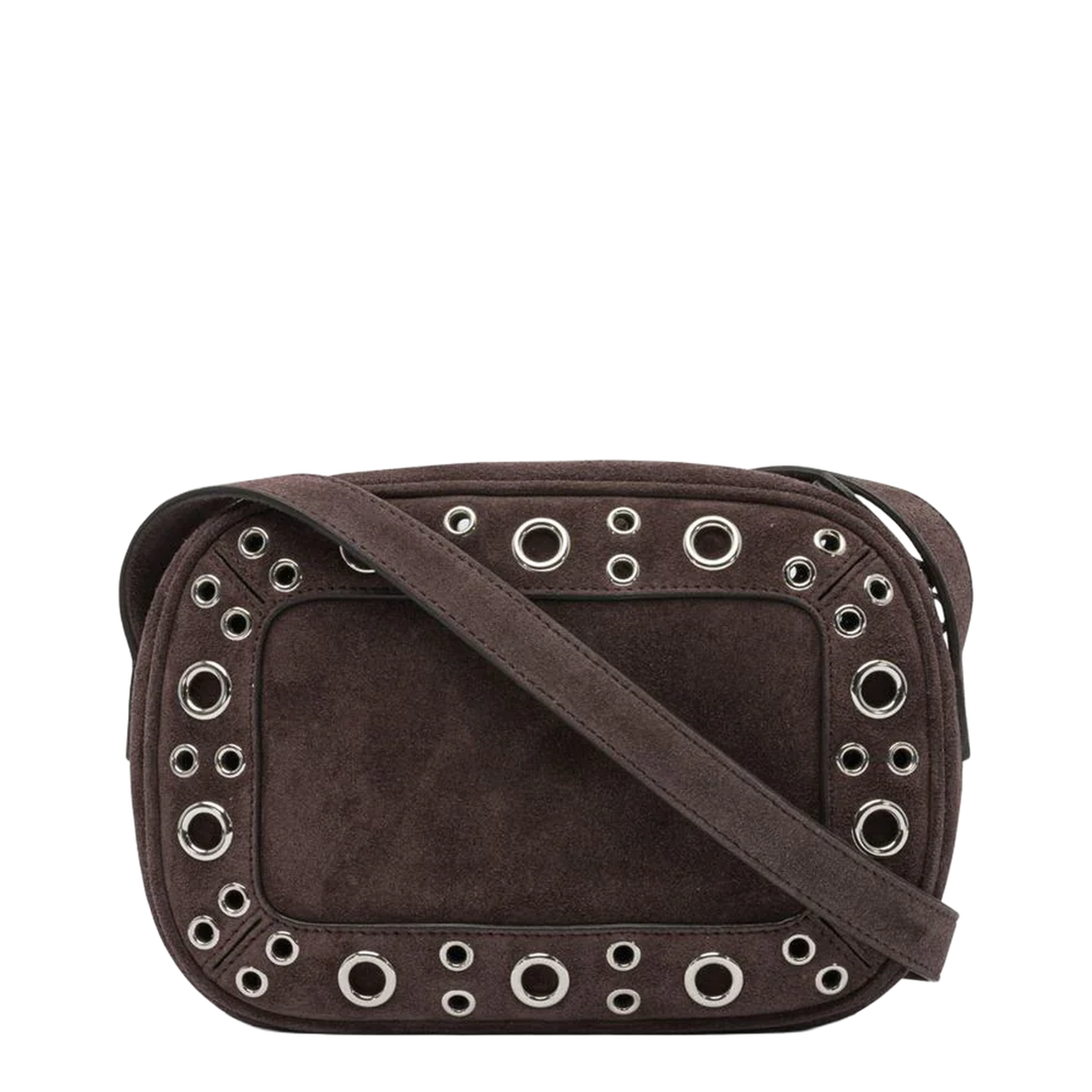 Brown Suede Nellcôte Crossbody Bag