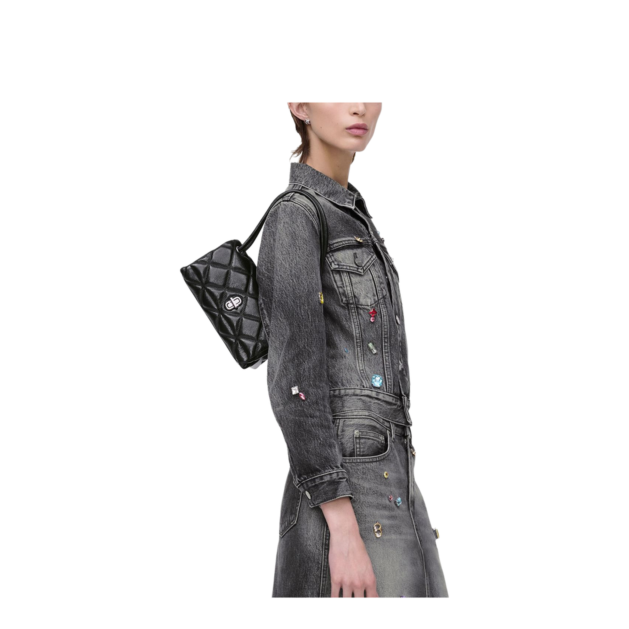 The Mini Quilted Dual Shoulder Bag