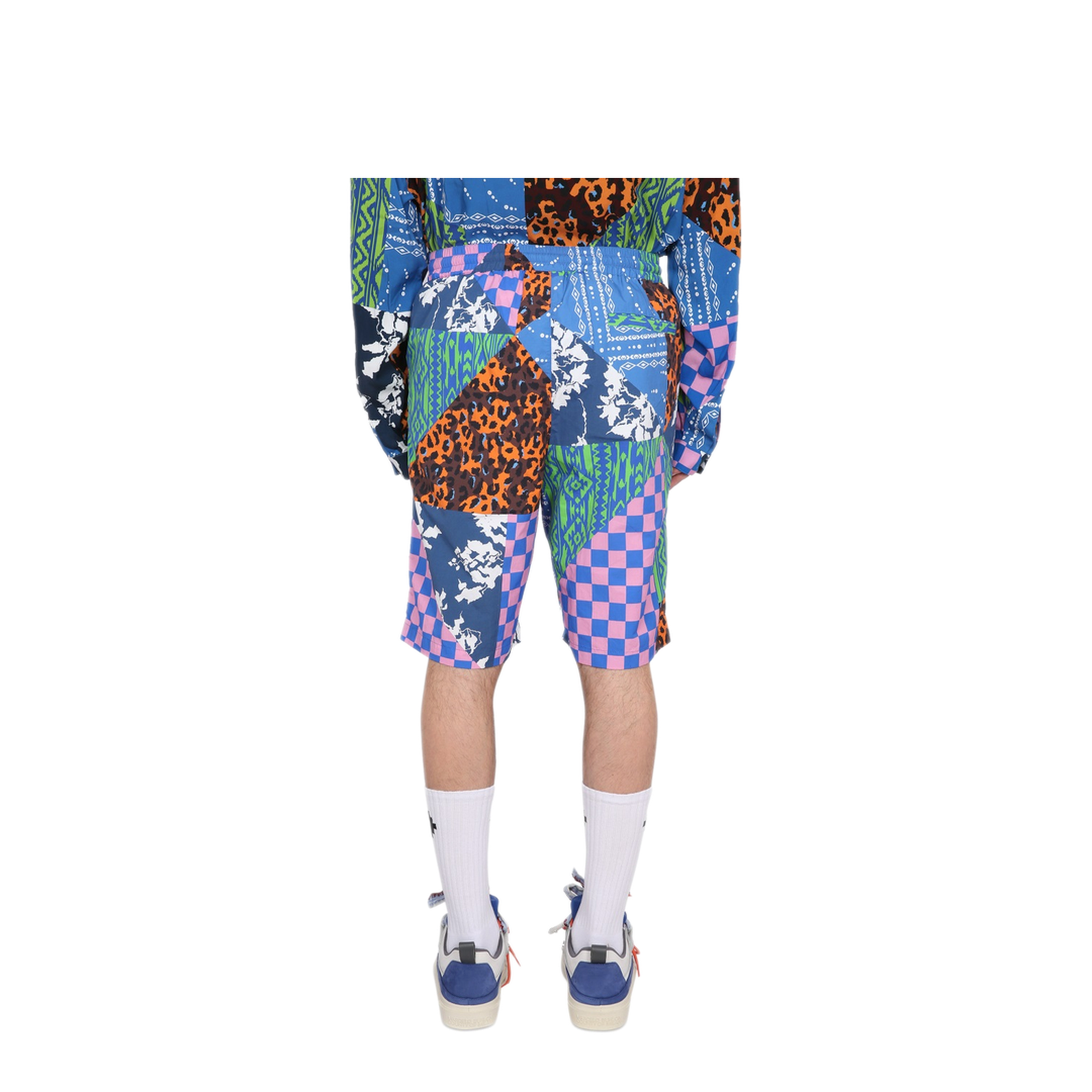 MAYFEYR - MARCELO BURLON COUNTY OF MILAN - Mix And Match Bermuda Shorts - CMCB074S23FAB0034584