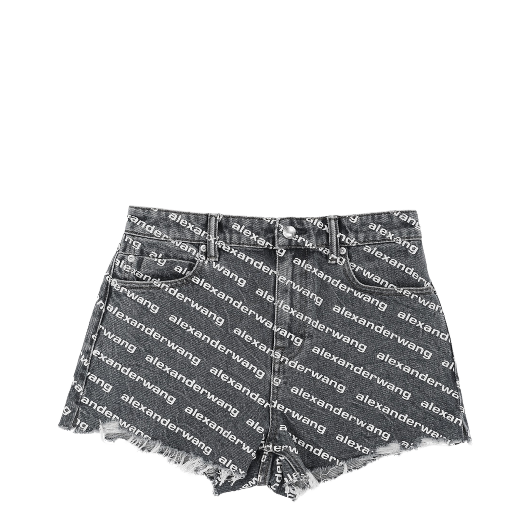 MAYFEYR - Alexander Wang - Shorts With All Over Logo - 4DC1214896060