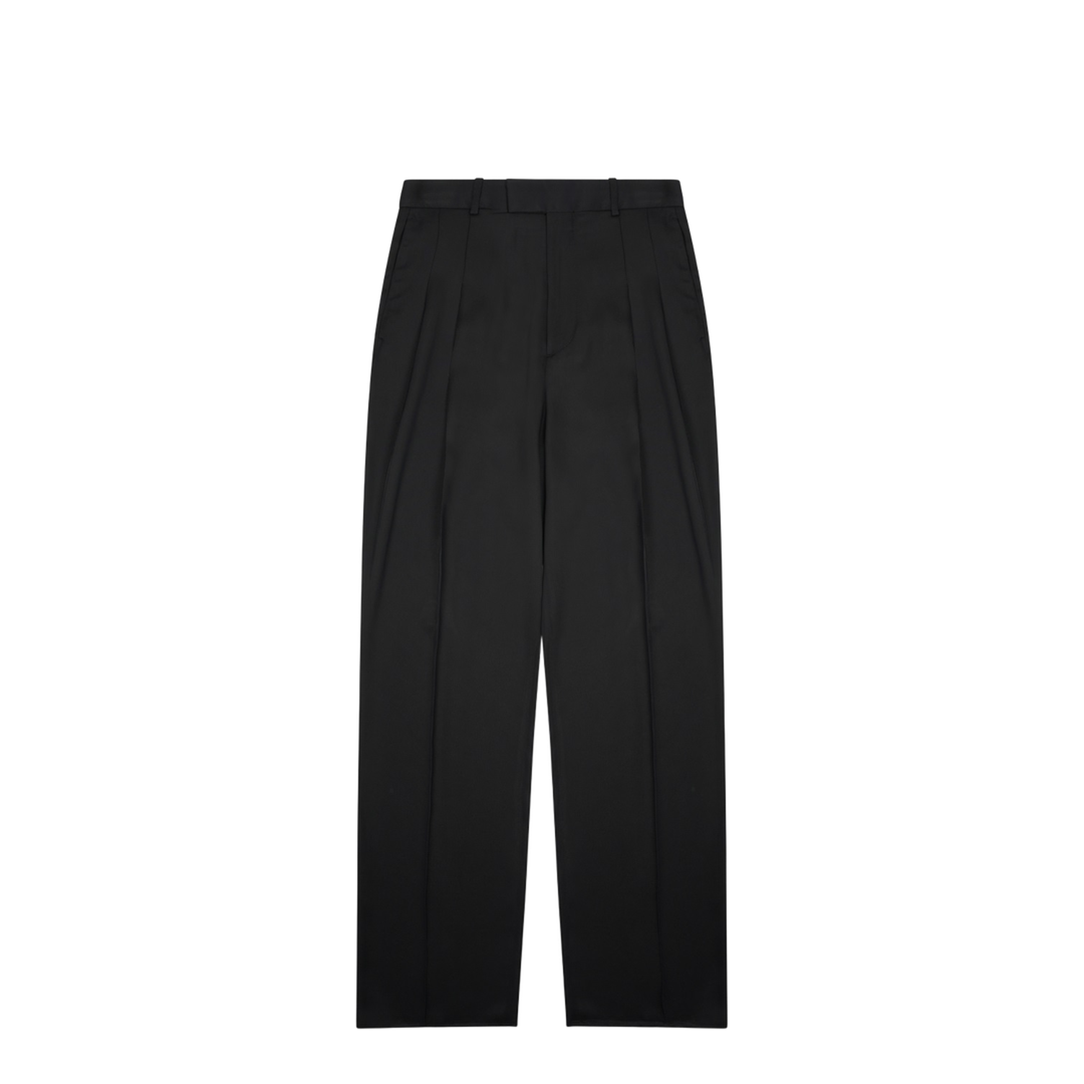 Silk Blend Tailored Pants