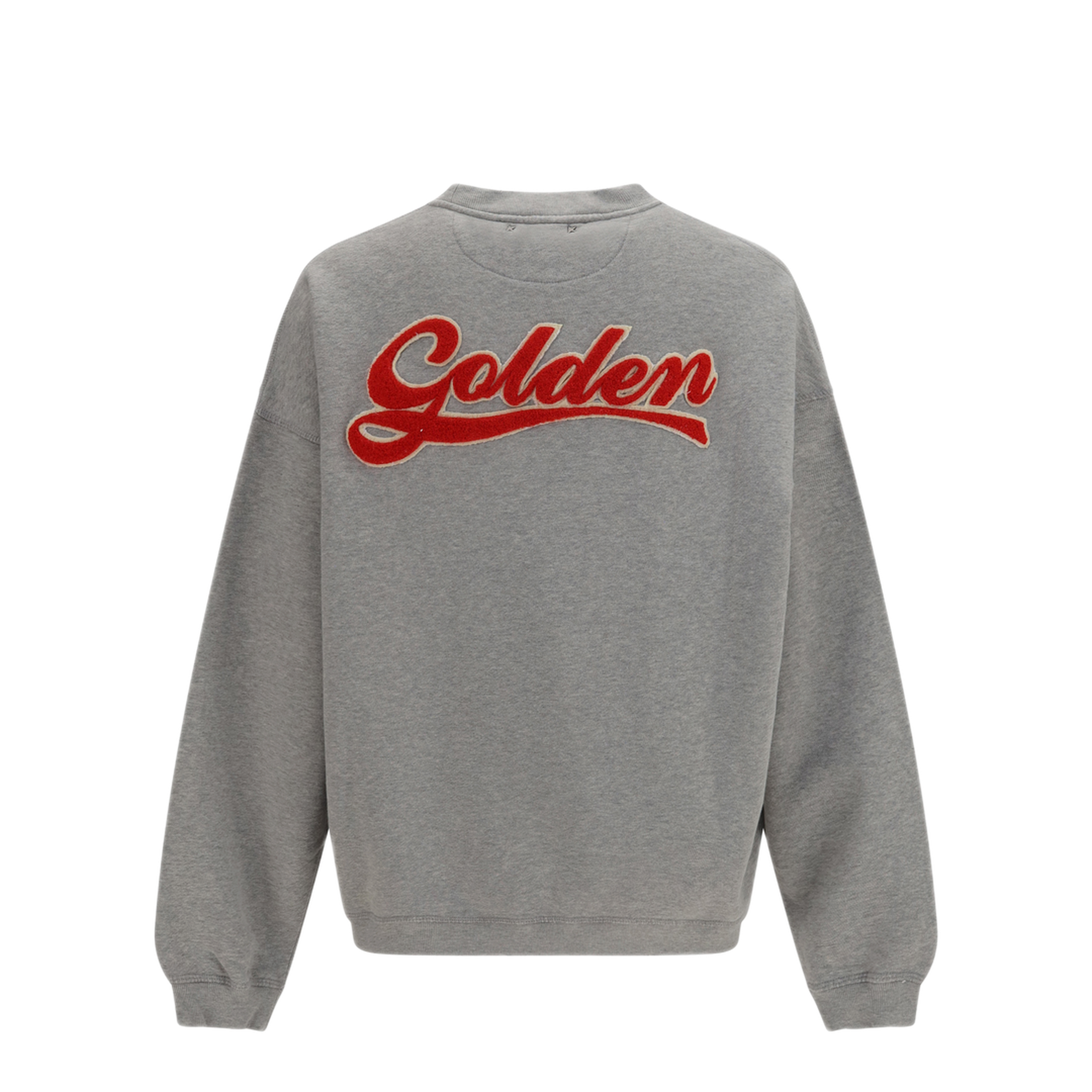 MAYFEYR - Golden Goose - Oversized Crewneck Sweater With Lettering On The Back - GUP02711P002637