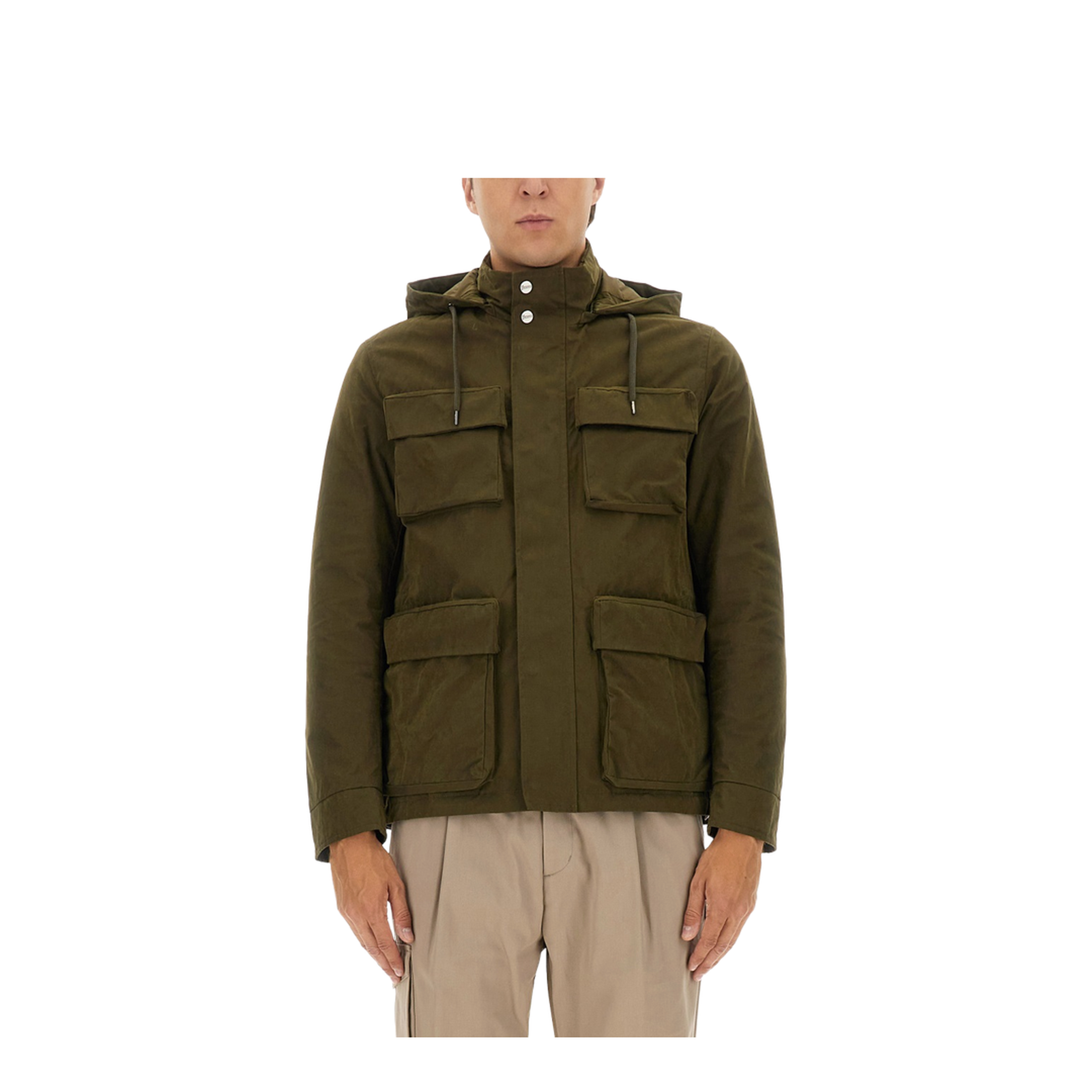 Waxed Cotton Short Parka