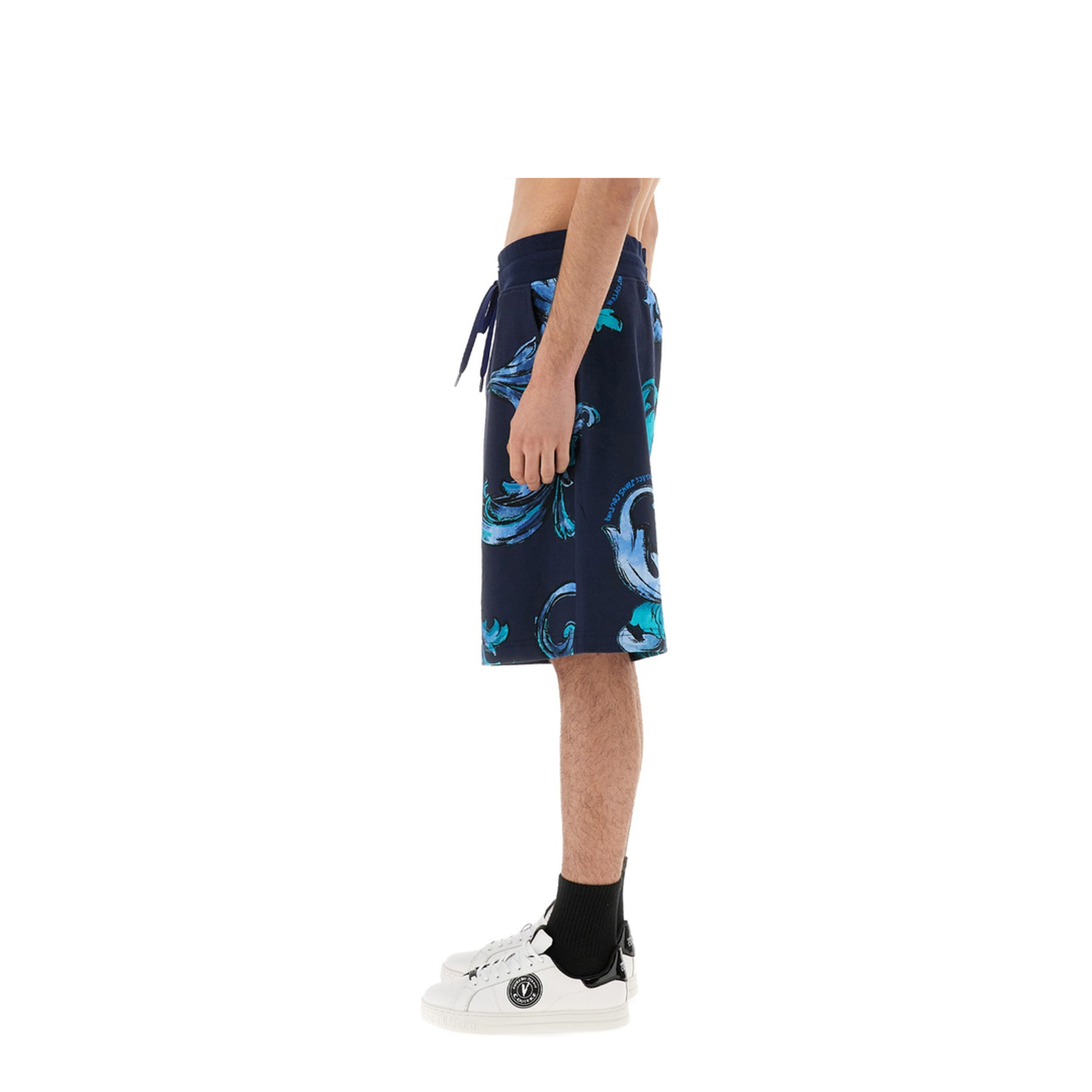 MAYFEYR - VERSACE JEANS COUTURE - Sports Shorts Outline Baroque - 78GAD3B0FS190283