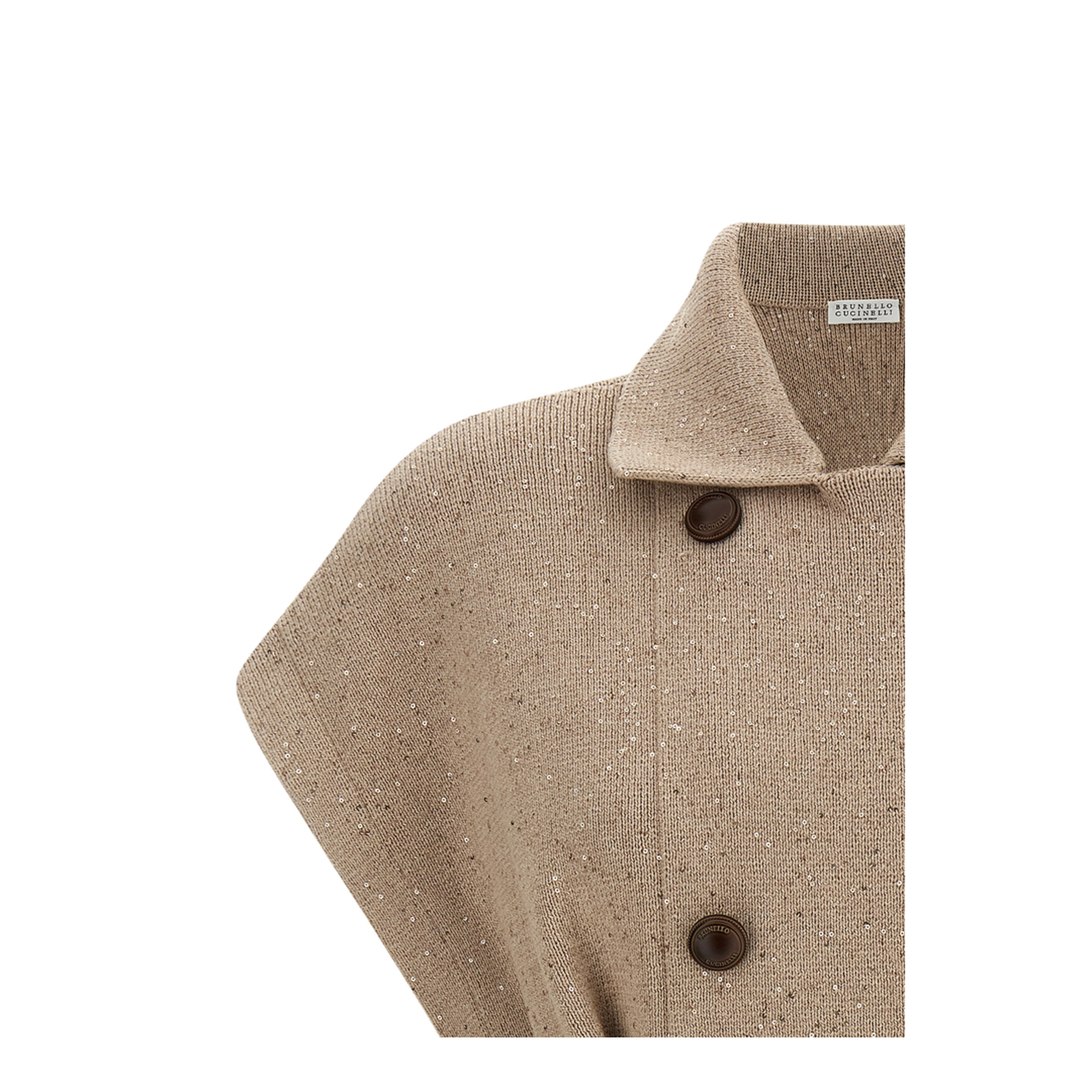 Double-Breasted Cotton Coat - Beige