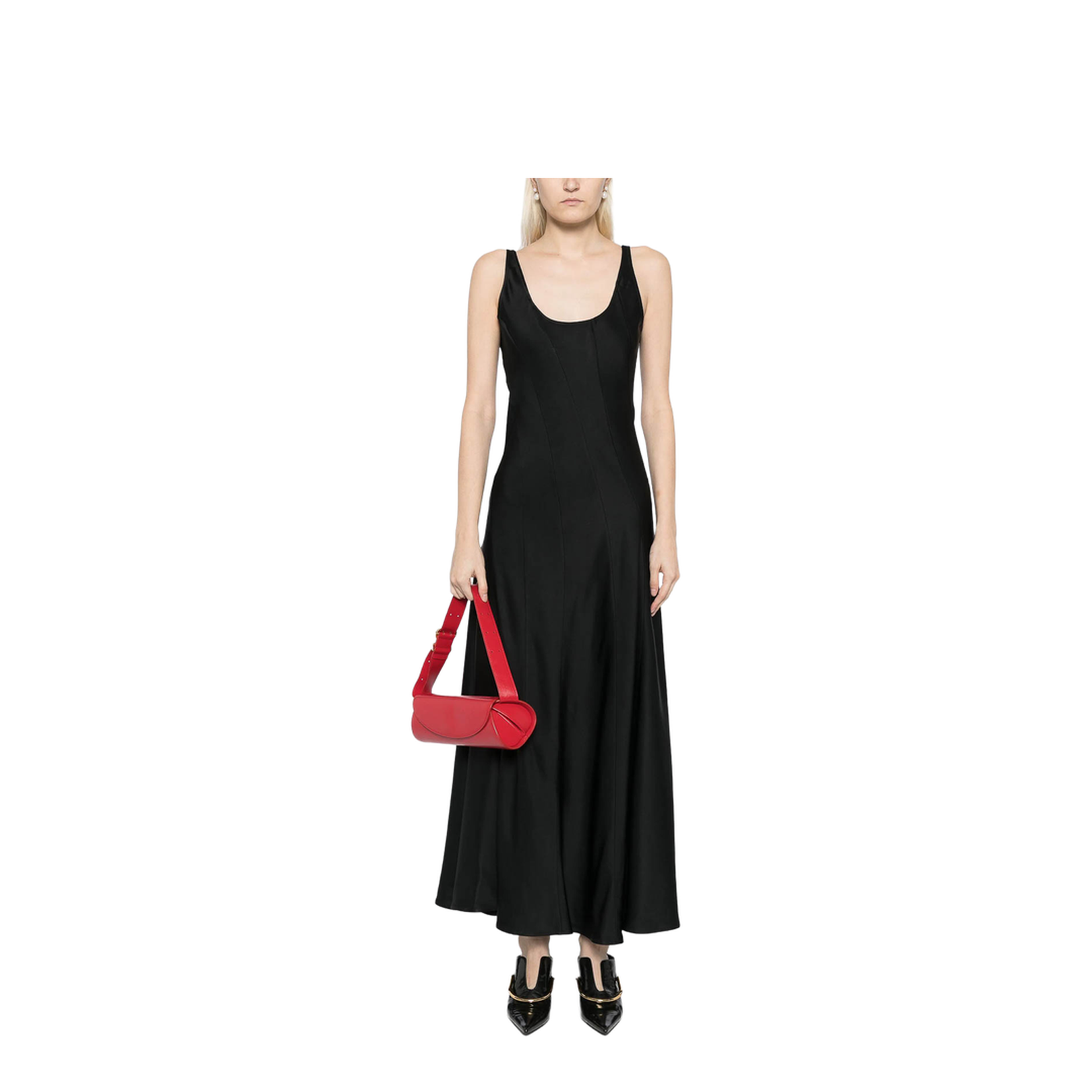 Knee-Length Dress - Black