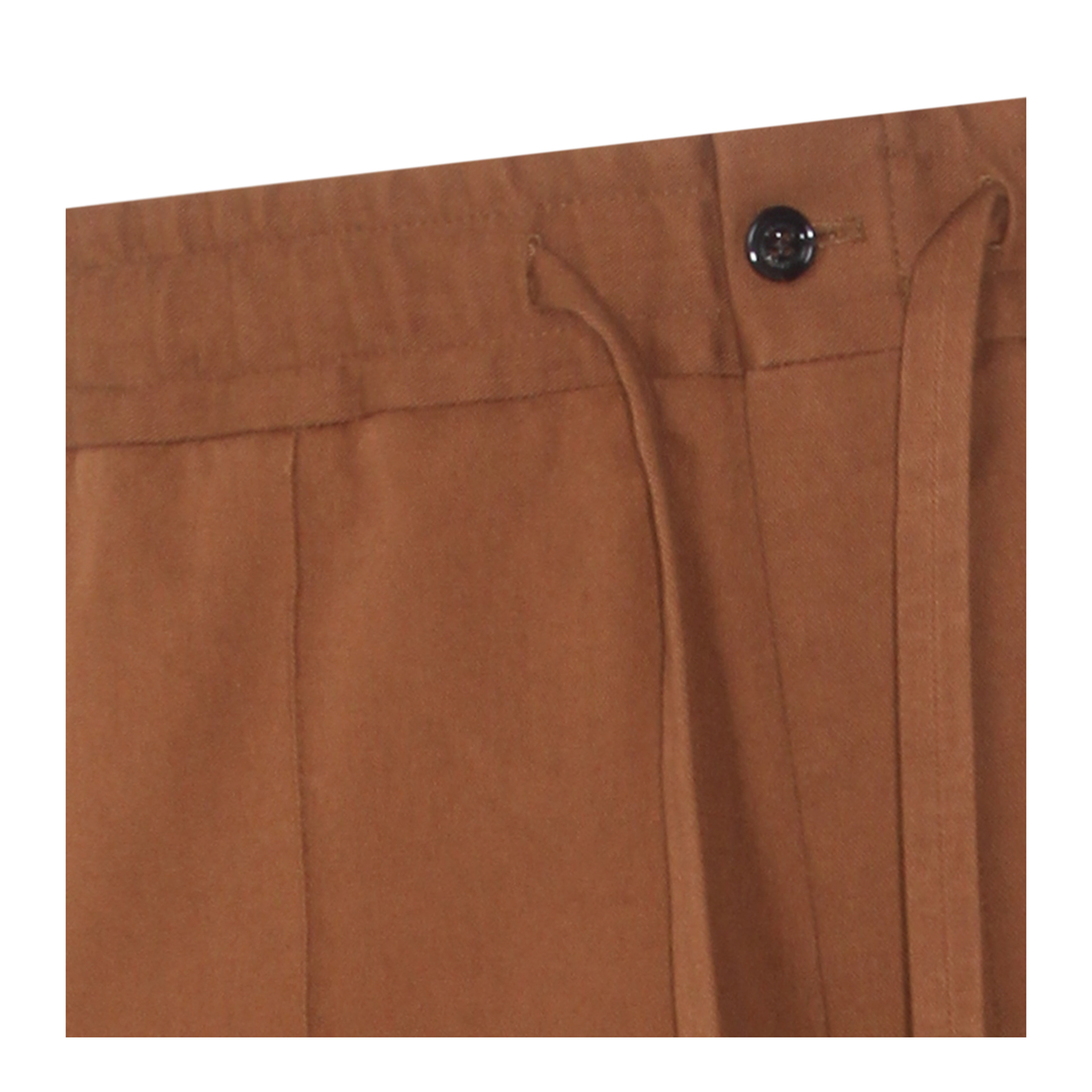 Men's Drawstring Pants Brown