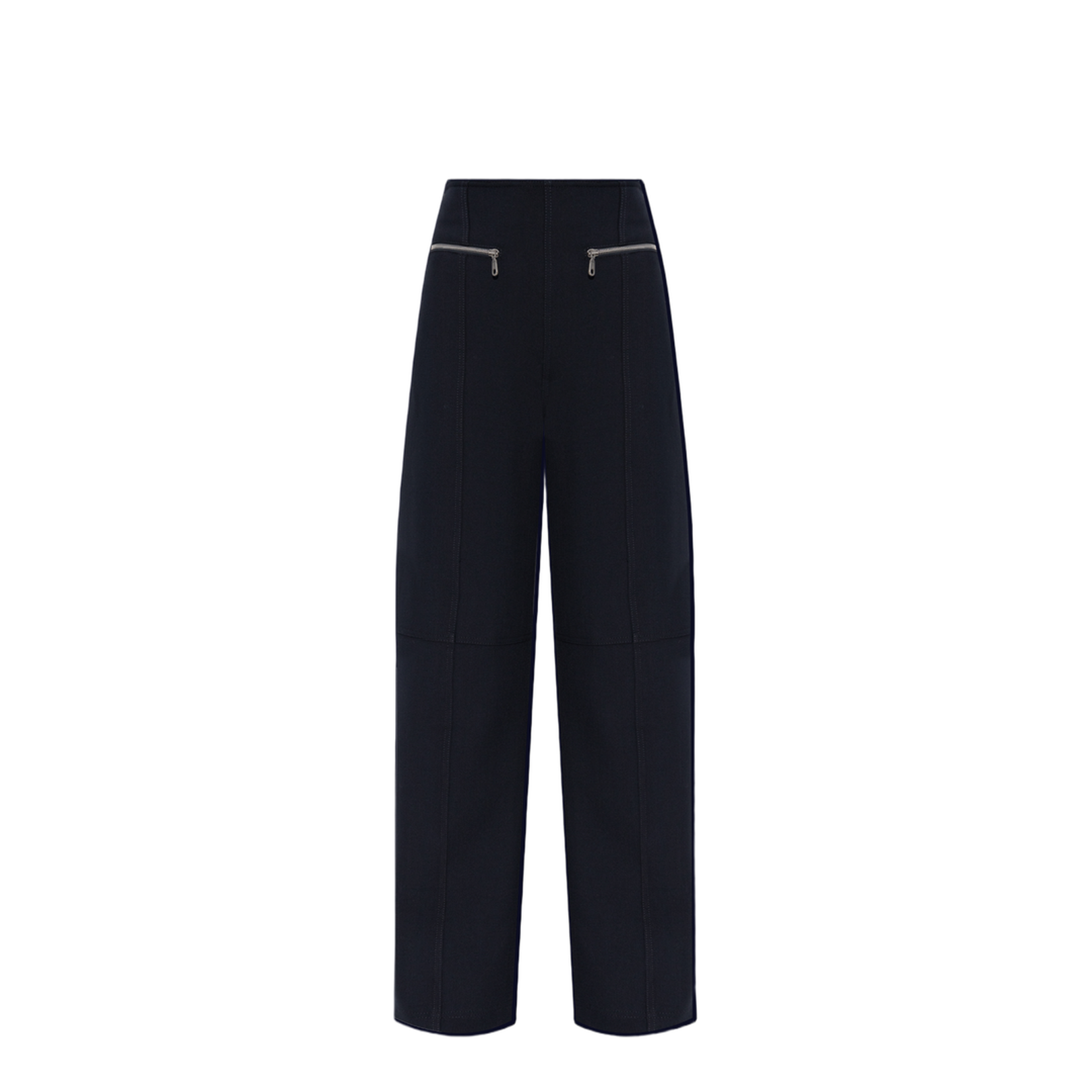 High-waisted trousers