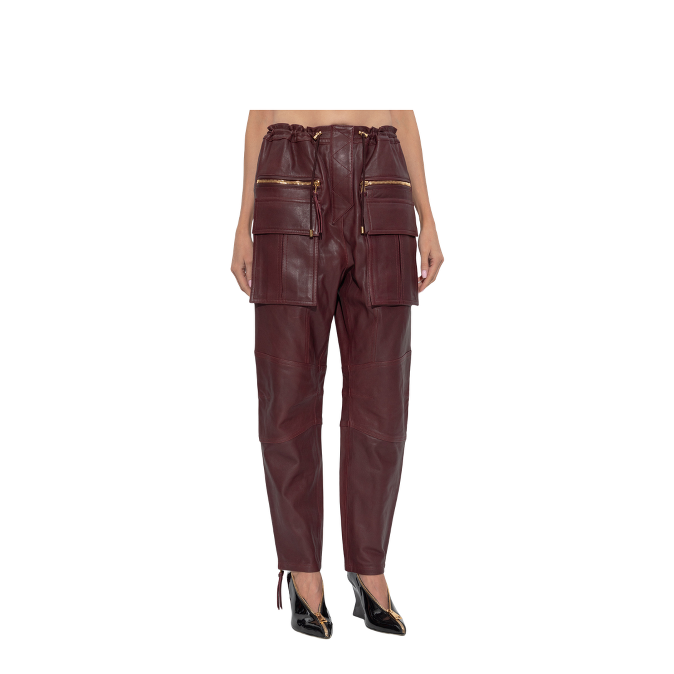 Lambskin Cargo Pants Leather