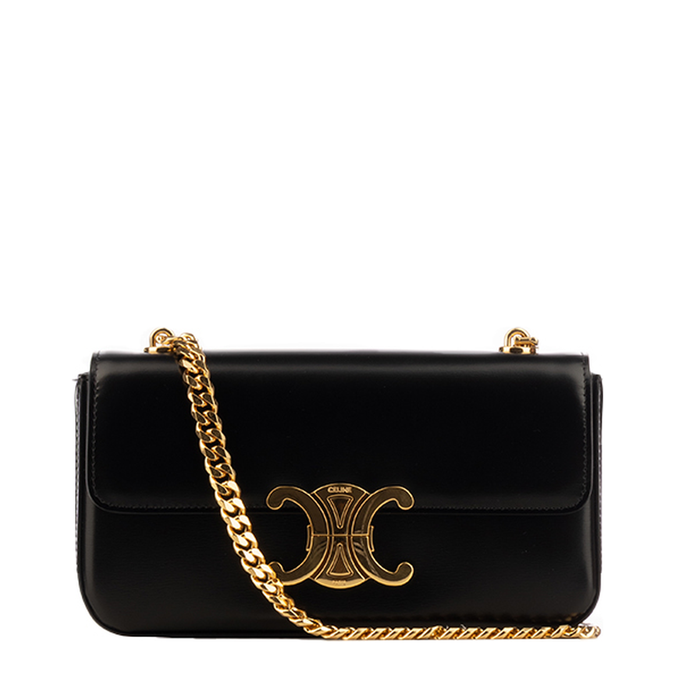 Claude Triomphe Chain Shoulder Bag Black