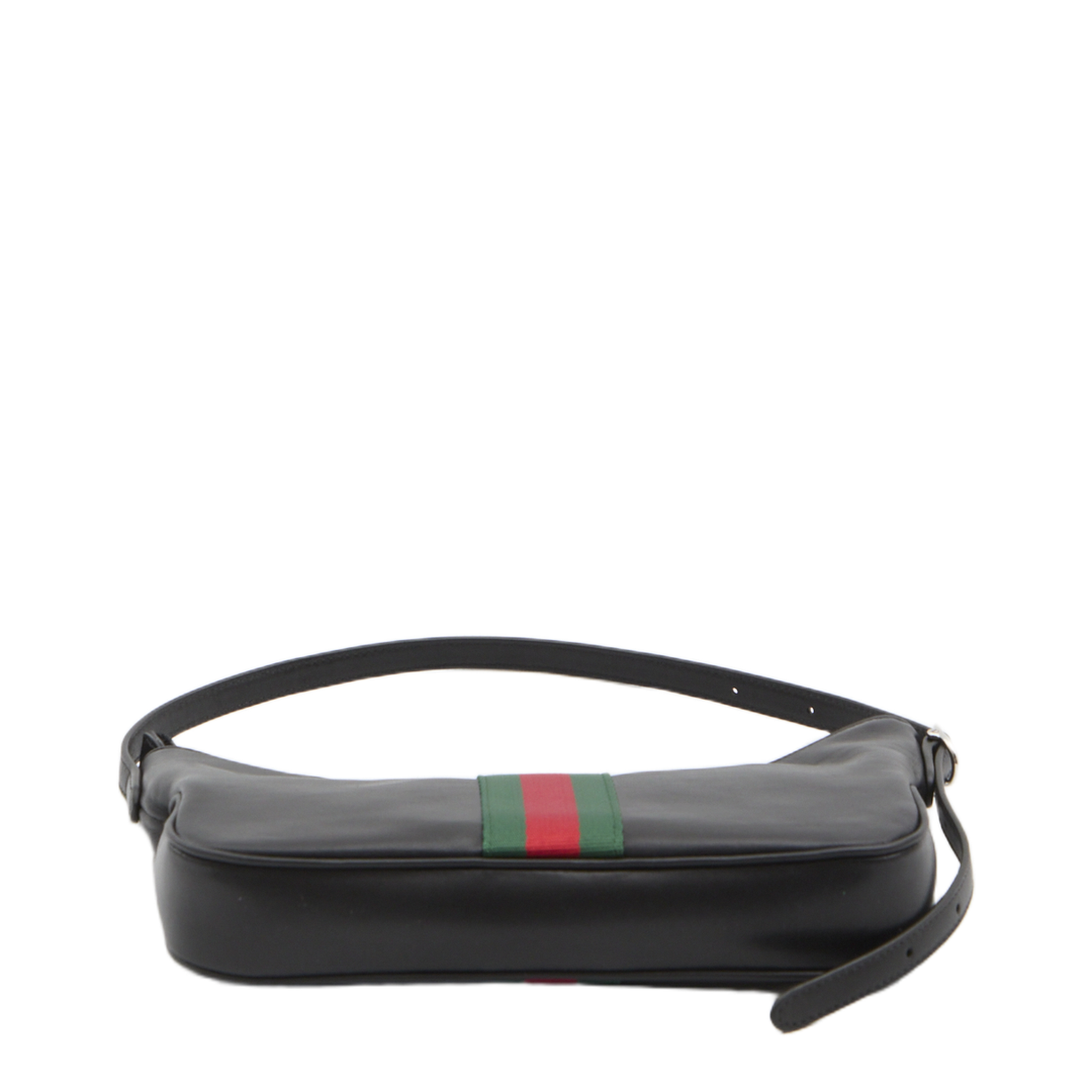 Lunetta Small Crossbody Bag in Black Leather