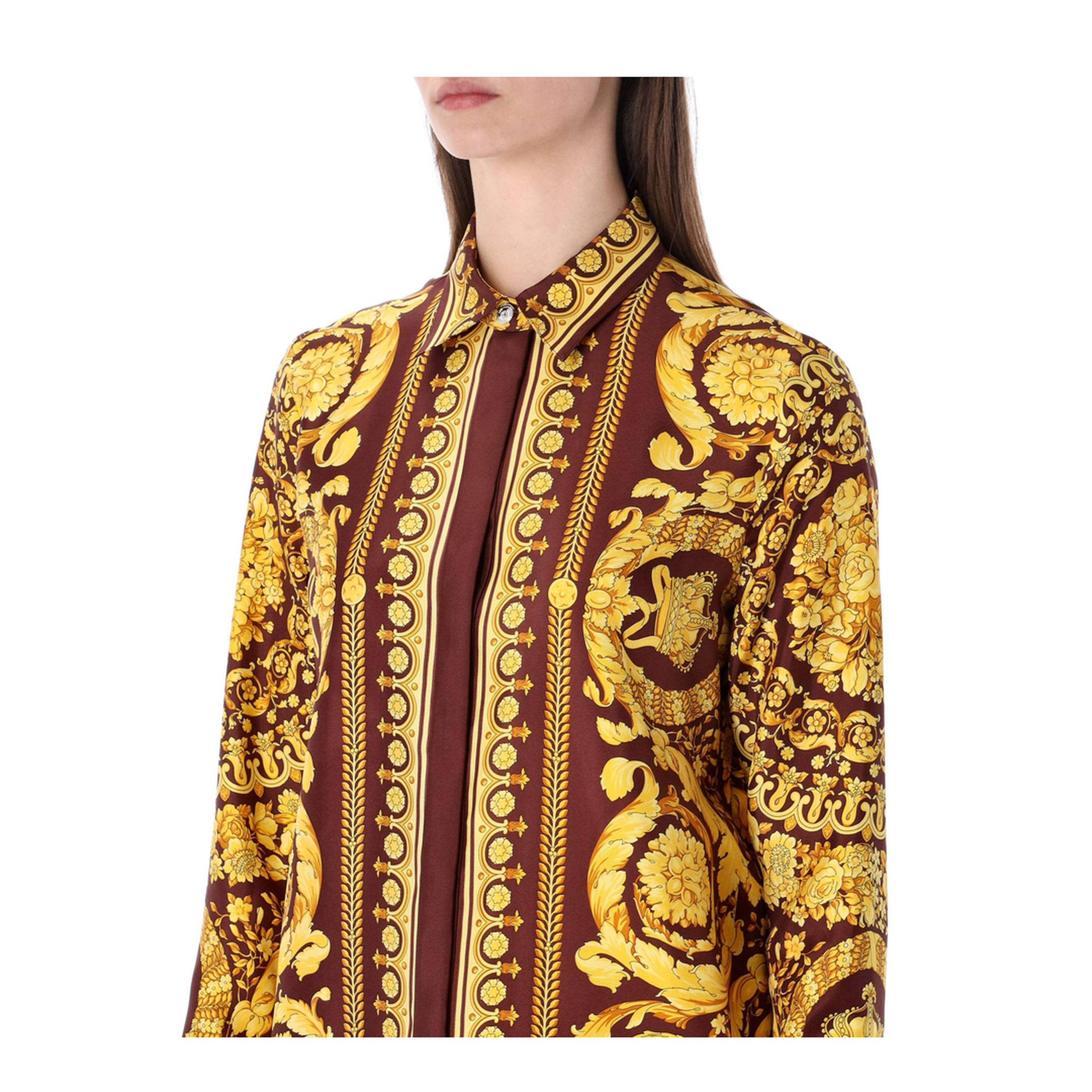 Silk Shirt Barocco Print