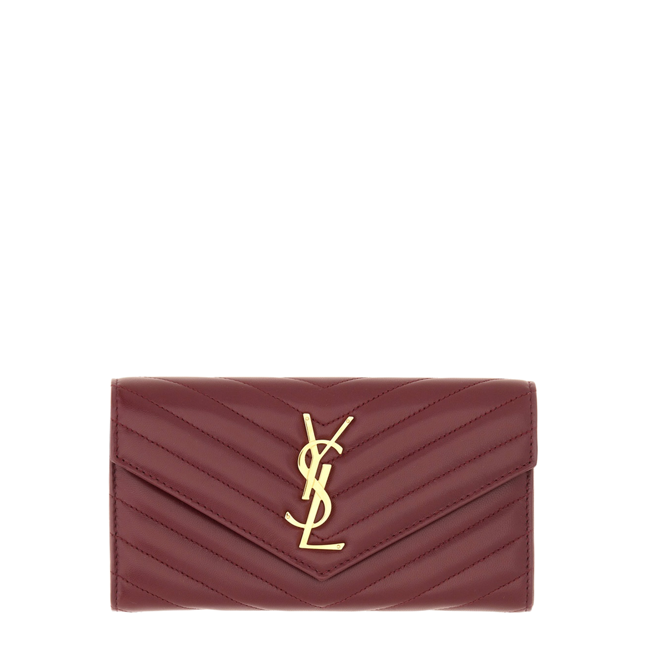 Cassandre Matelassé Large Flap Wallet In Lambskin