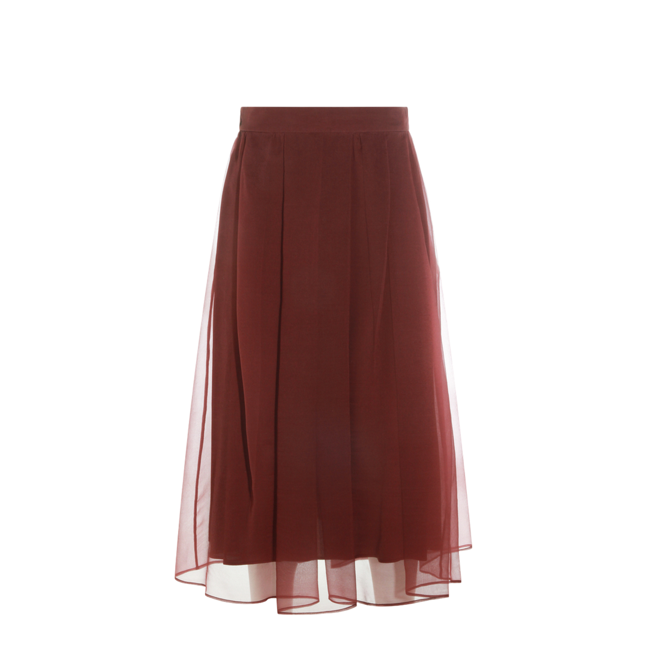 MAYFEYR - Brunello Cucinelli - Red Silk Skirt - MP940G4096C9813