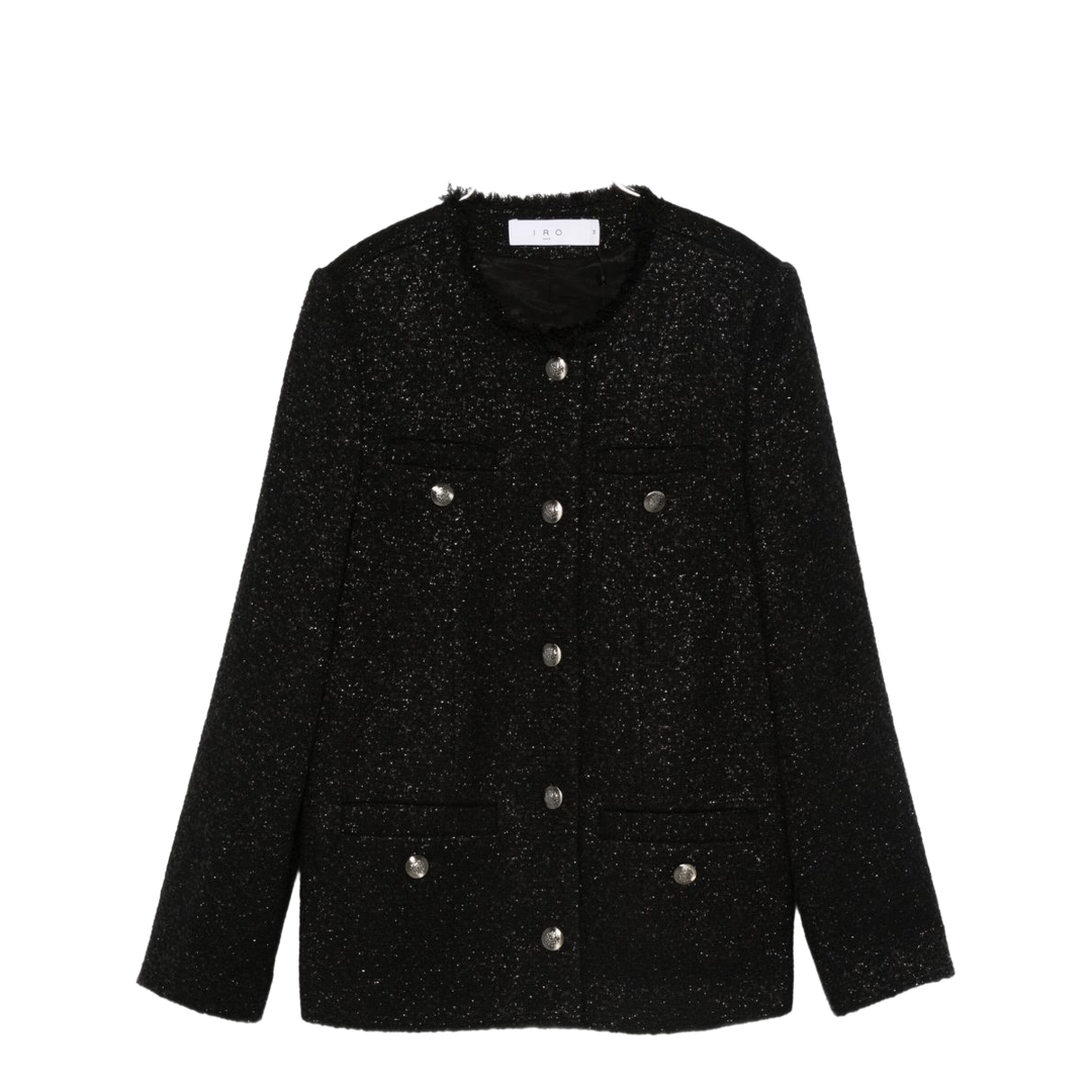Cotton-Blend Jacket In Black