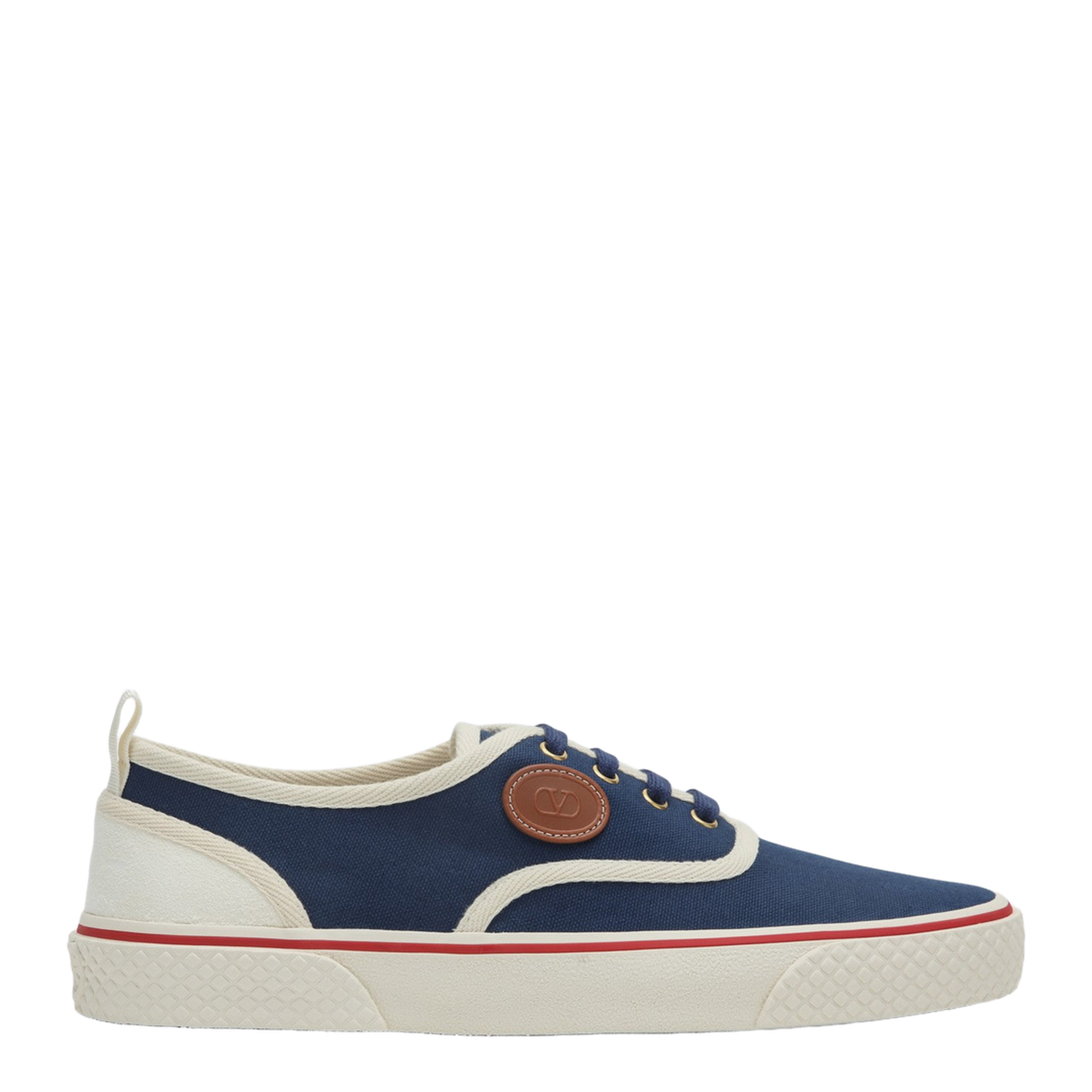 Sneaker Nojoke in Blue and White Canvas