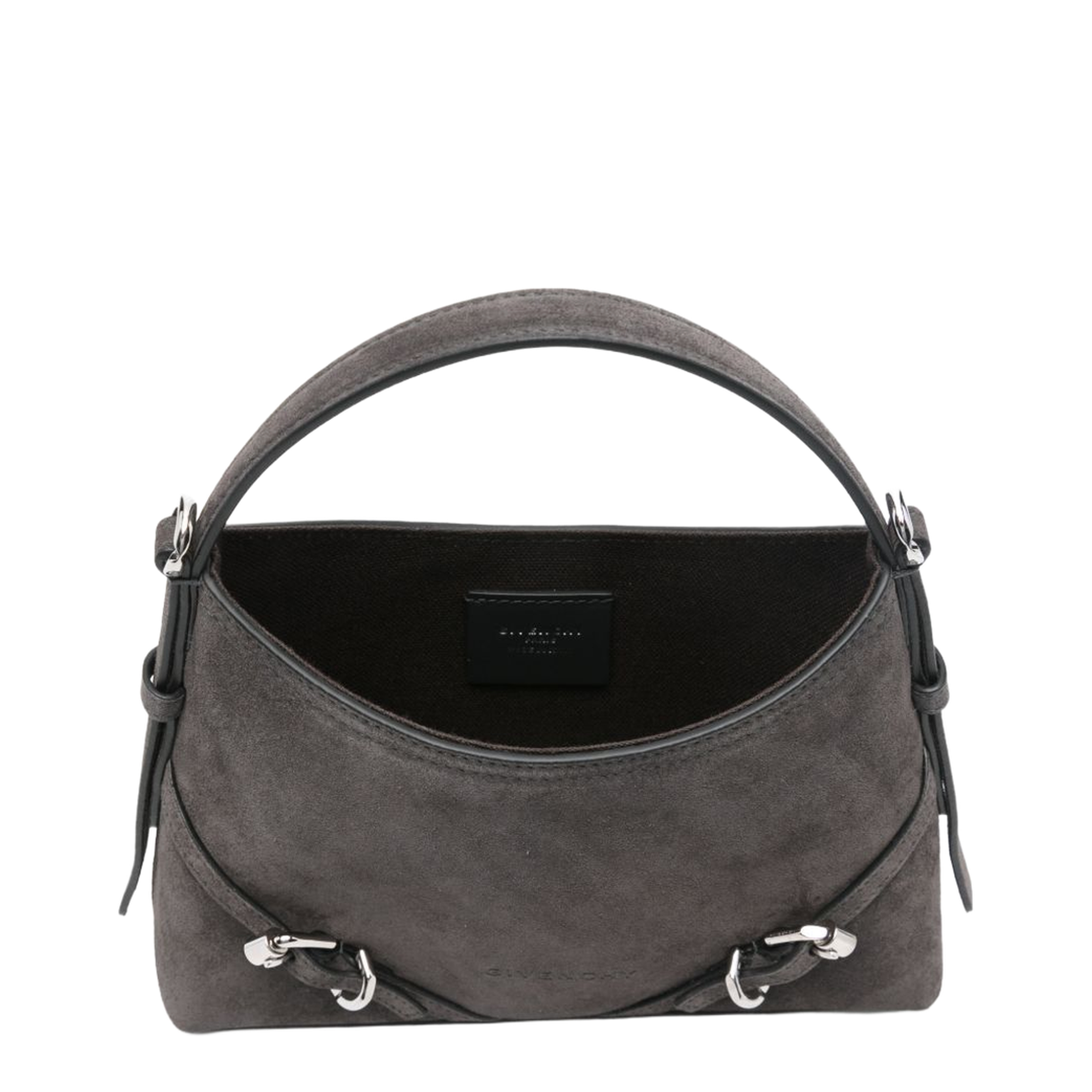 Voyou Nano Suede Bag - Dark Grey