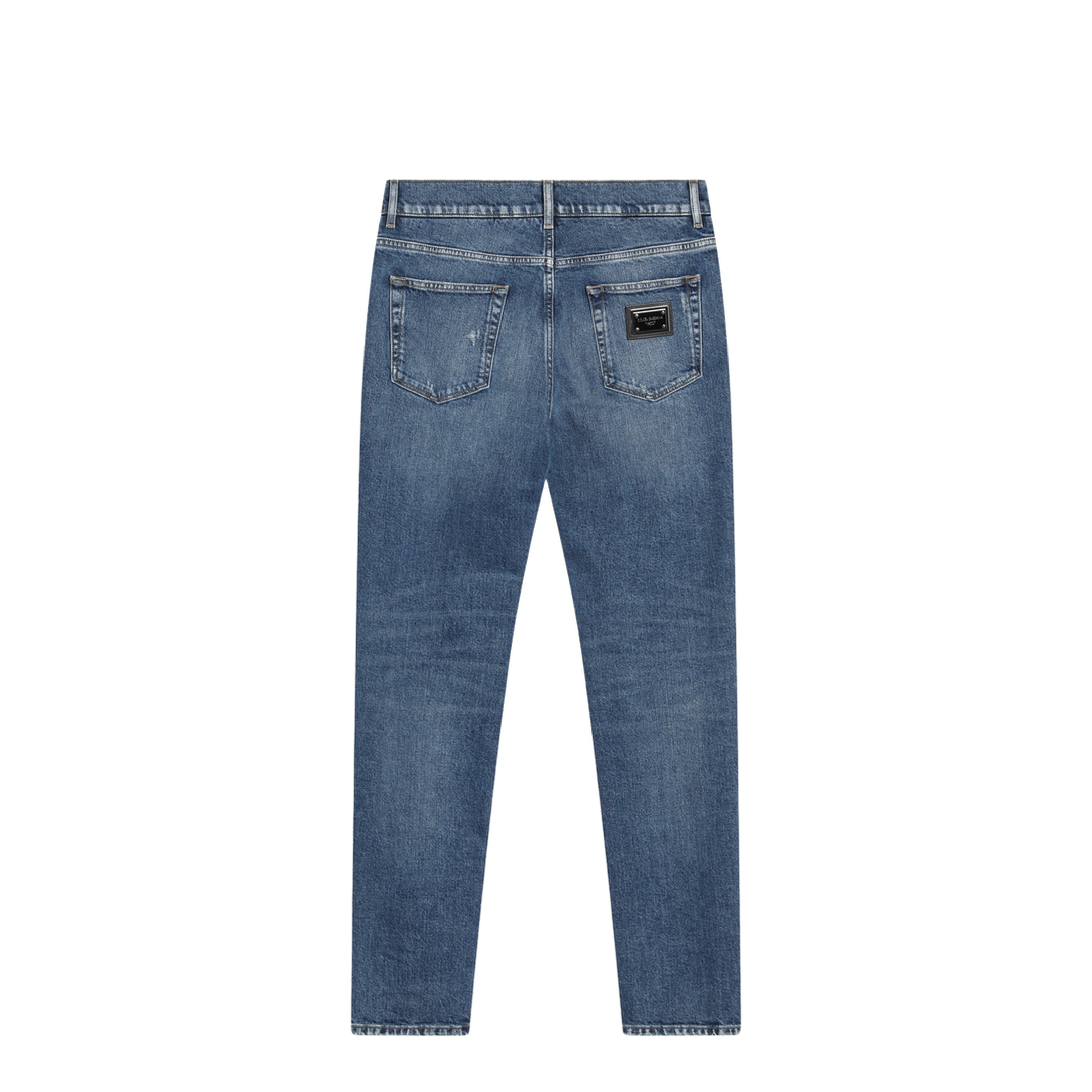 Slim-fit stretch cotton jeans in Multicolor
