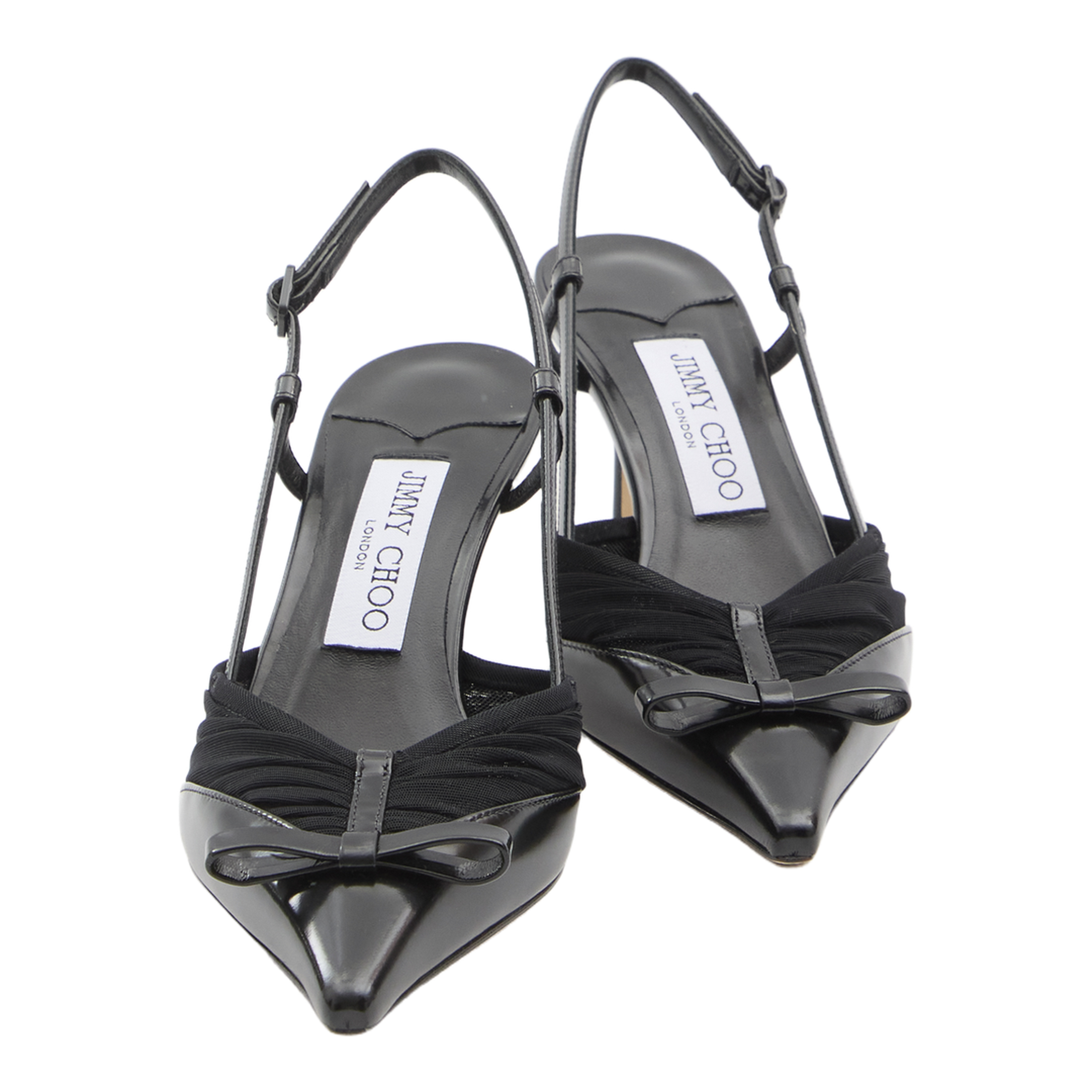 Mesh Slingback Pumps