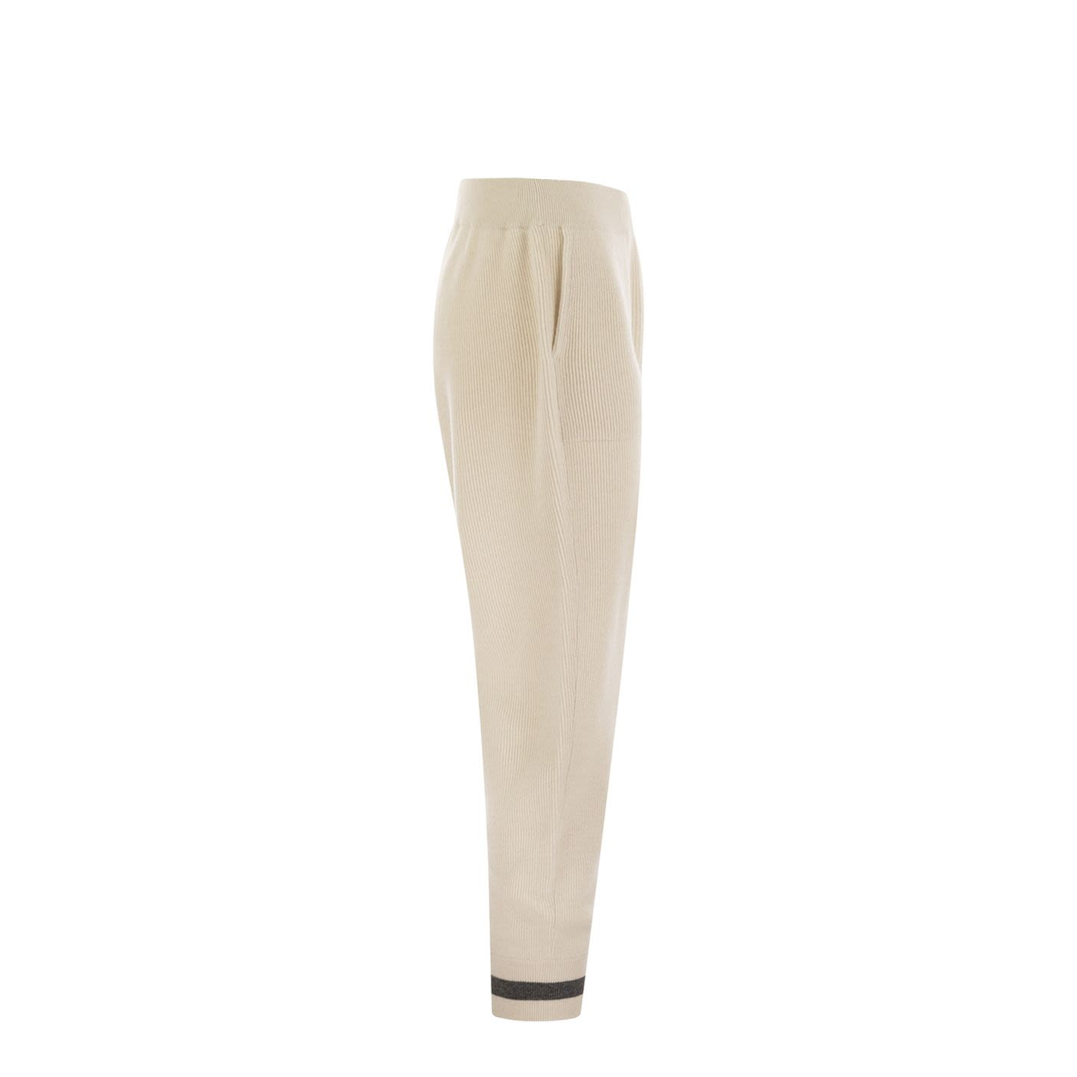 English Rib Cashmere Knit Trousers