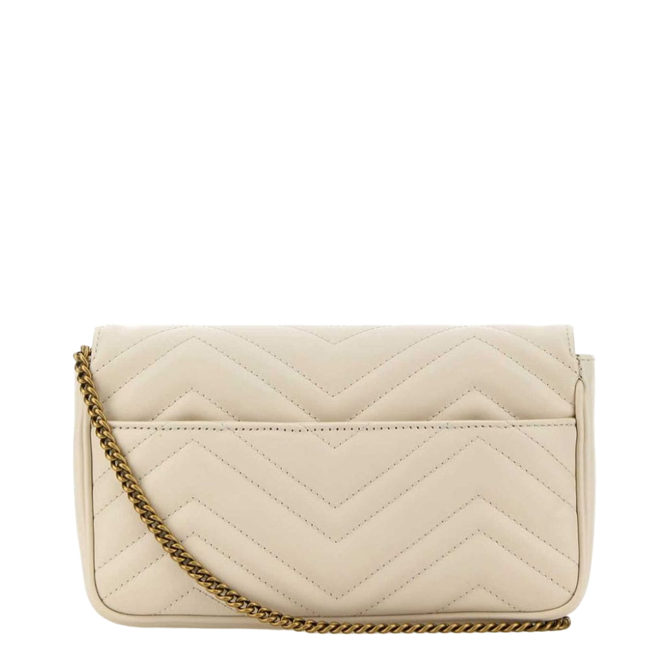 GG Marmont Canvas Shoulder Bag - Beige