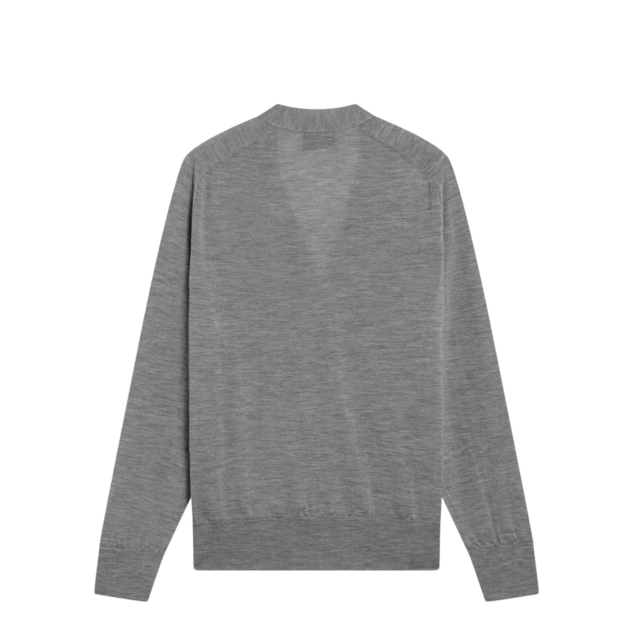 MAYFEYR - Ami Paris - Grey De Coeur Cardigan In Wool - HKC384KN00390504