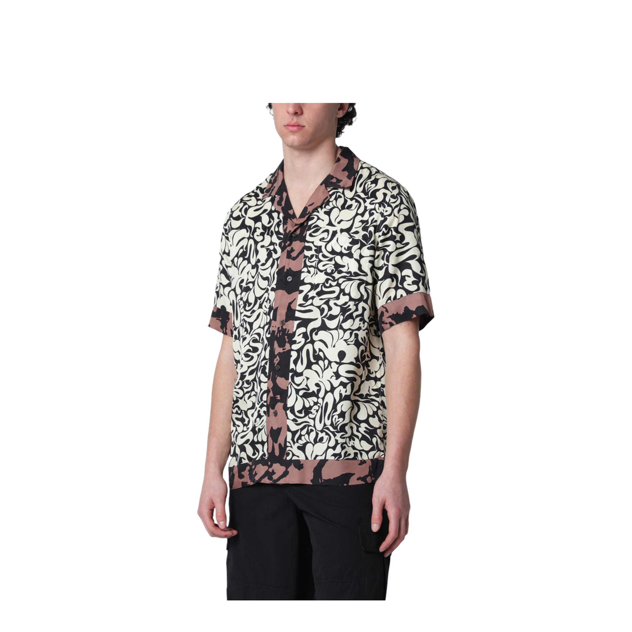 MAYFEYR - Dries Van Noten - Shirt With Graphic Squiggle Print - 209143321900