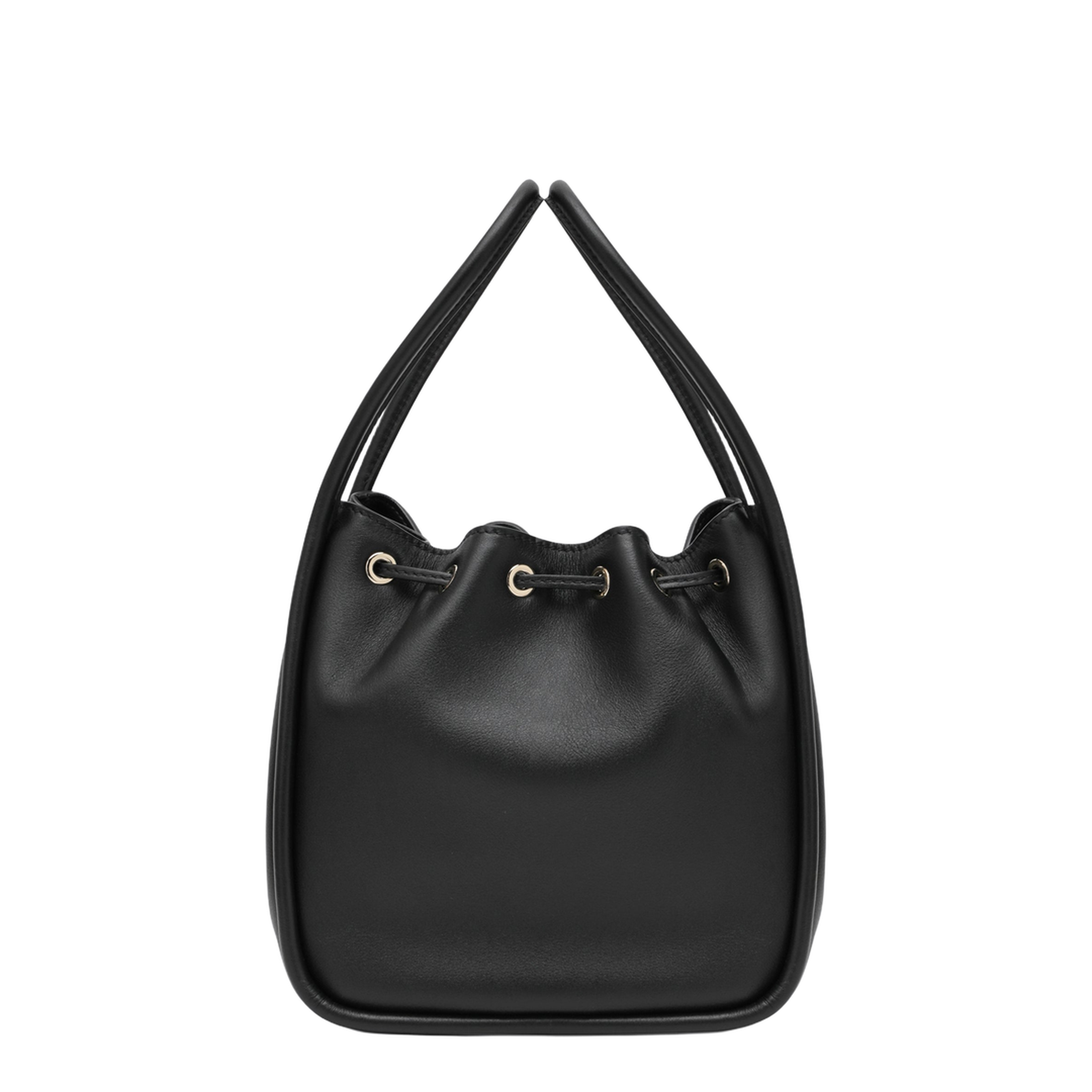 Darling Small Leather Bucket Bags - Nero