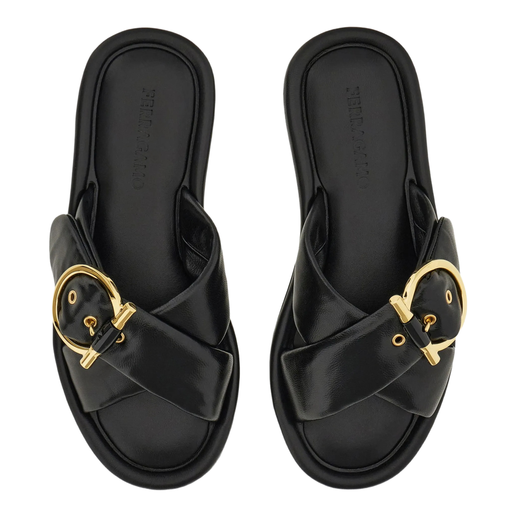 MAYFEYR - Ferragamo - Elyzia Leather Slide - 01L685793710