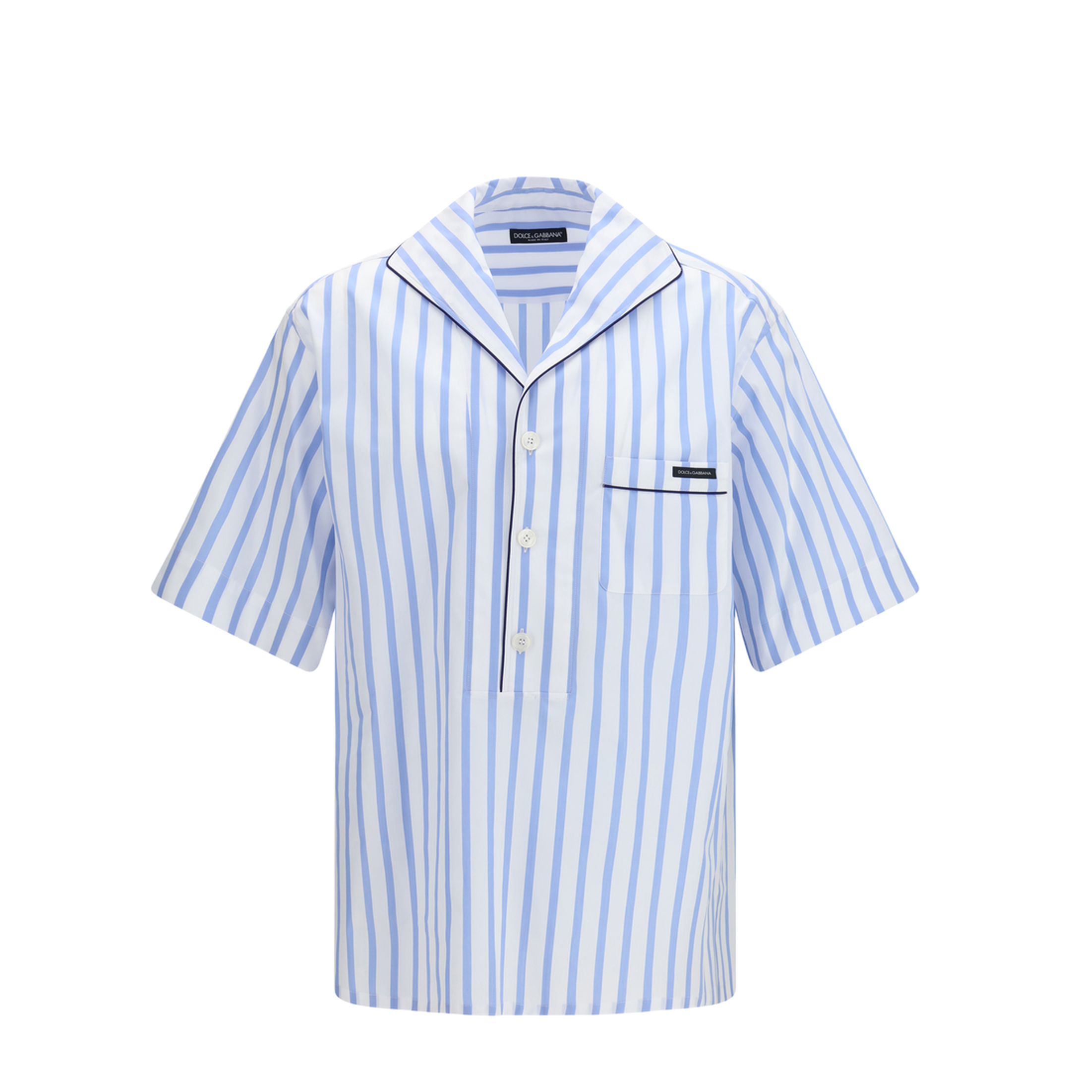 MAYFEYR - Dolce & Gabbana - Short-Sleeve Striped Shirt - G5OL5TFR52W