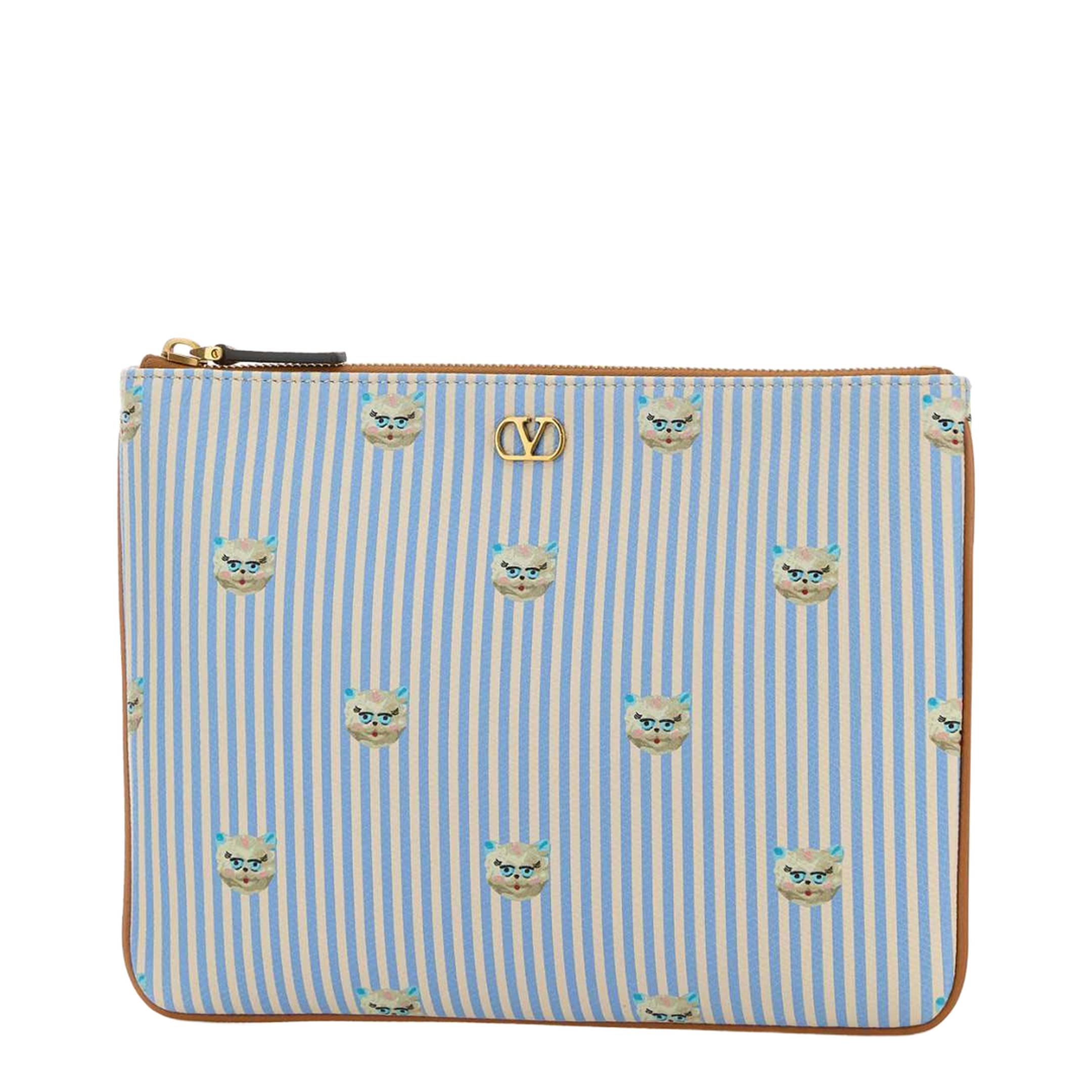 Printed Leather Pouch