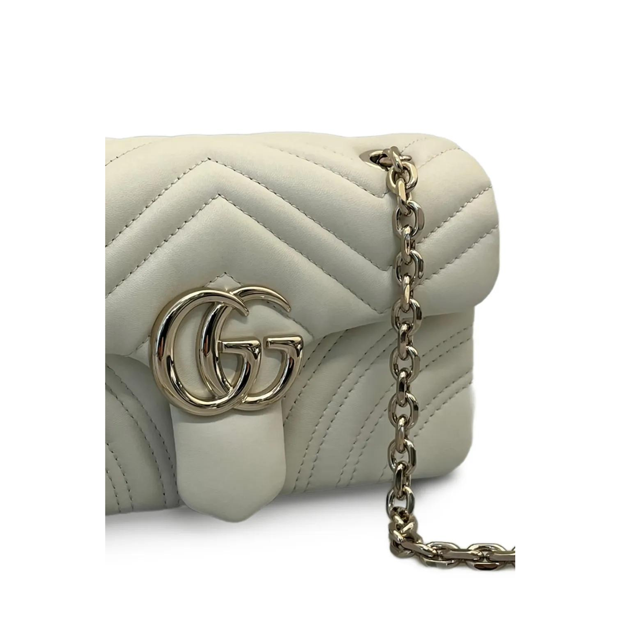 Messenger Bag Leather White