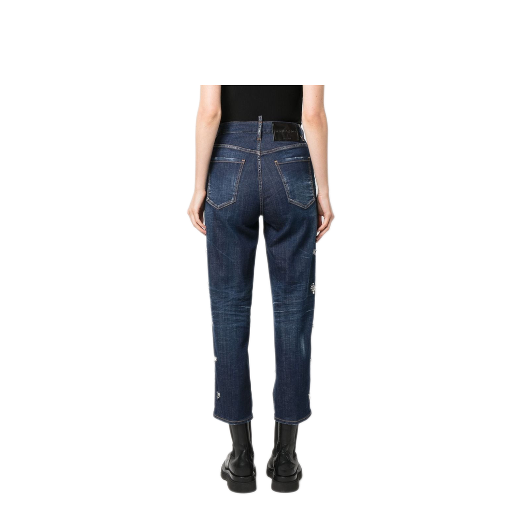 MAYFEYR - Dsquared2 - Crystal Flies High-Rise Jeans - S75LB0833S30342470