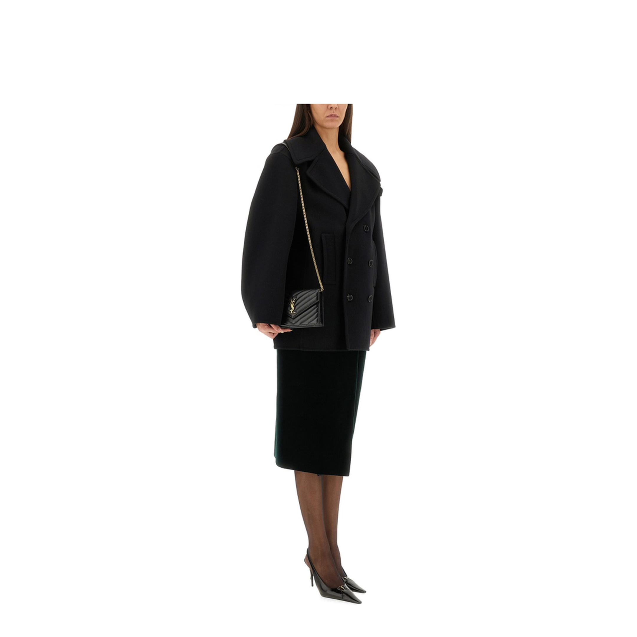 Double-Breasted Wool Caban