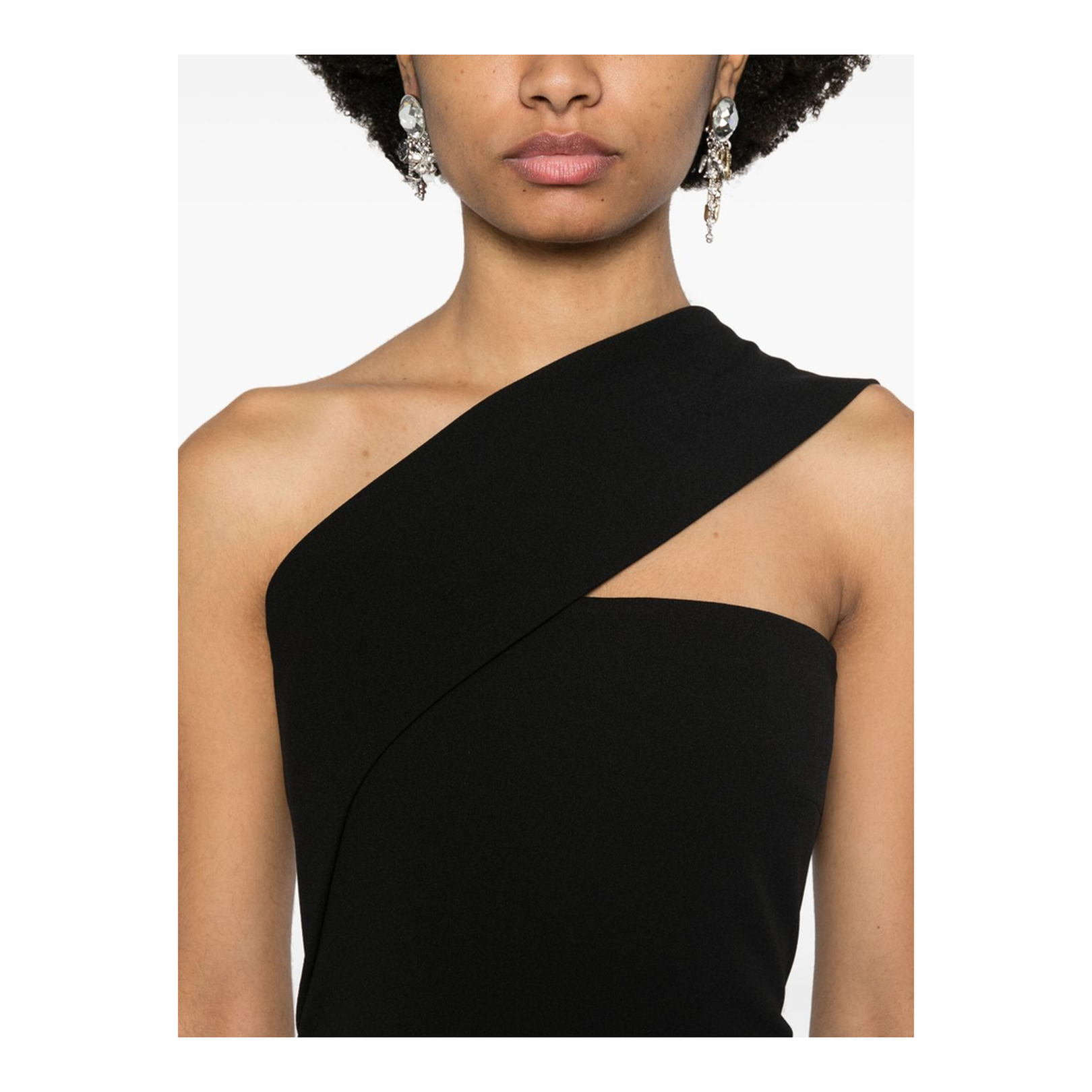 Asymmetric Neck Maxi Dress