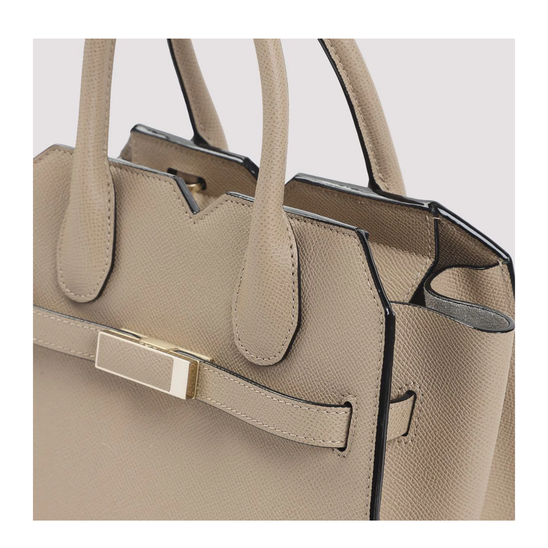 Milano Mini Calfskin Top-Handle Bag - Cachemire Beige