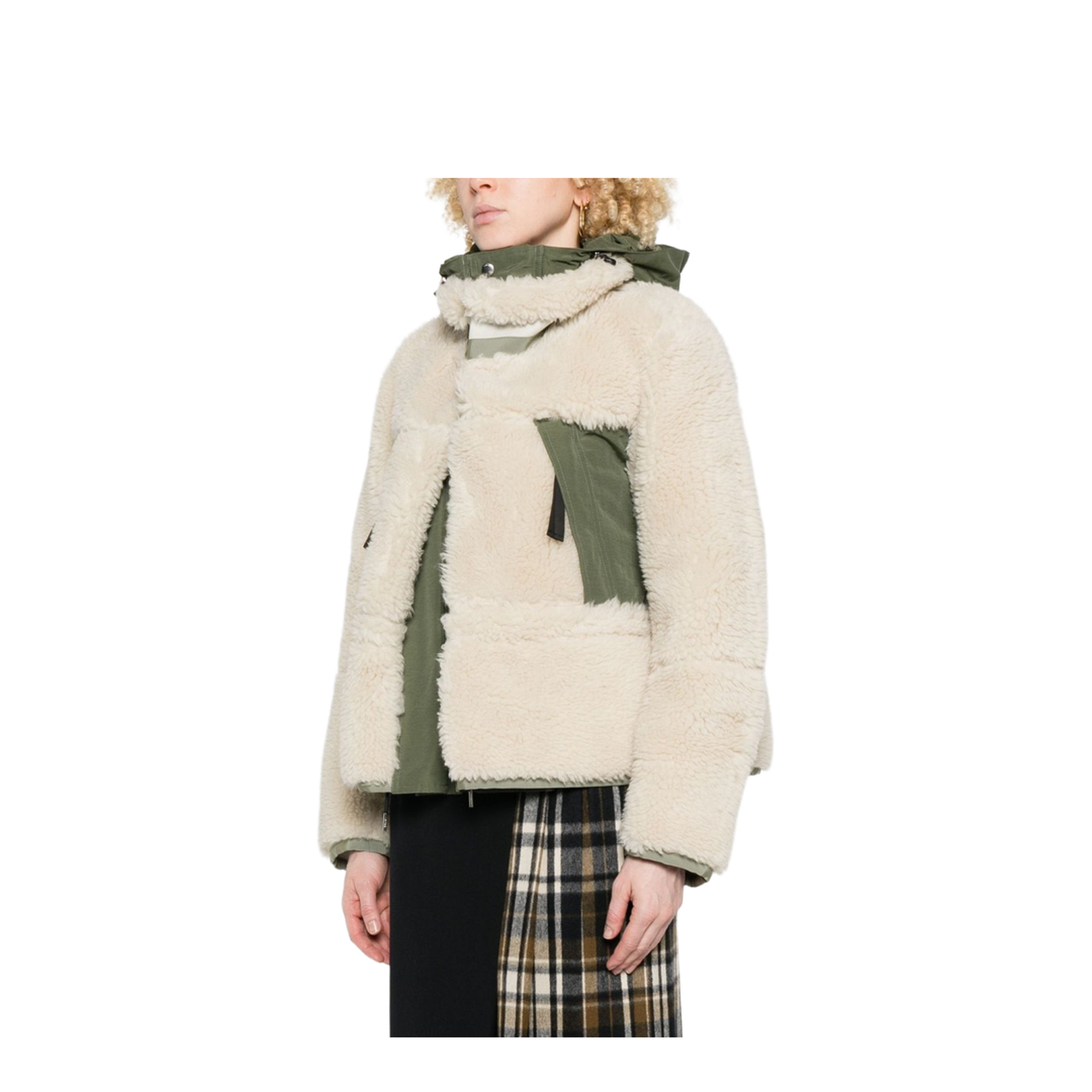 Fleece Texture Zip Fastening Jacket