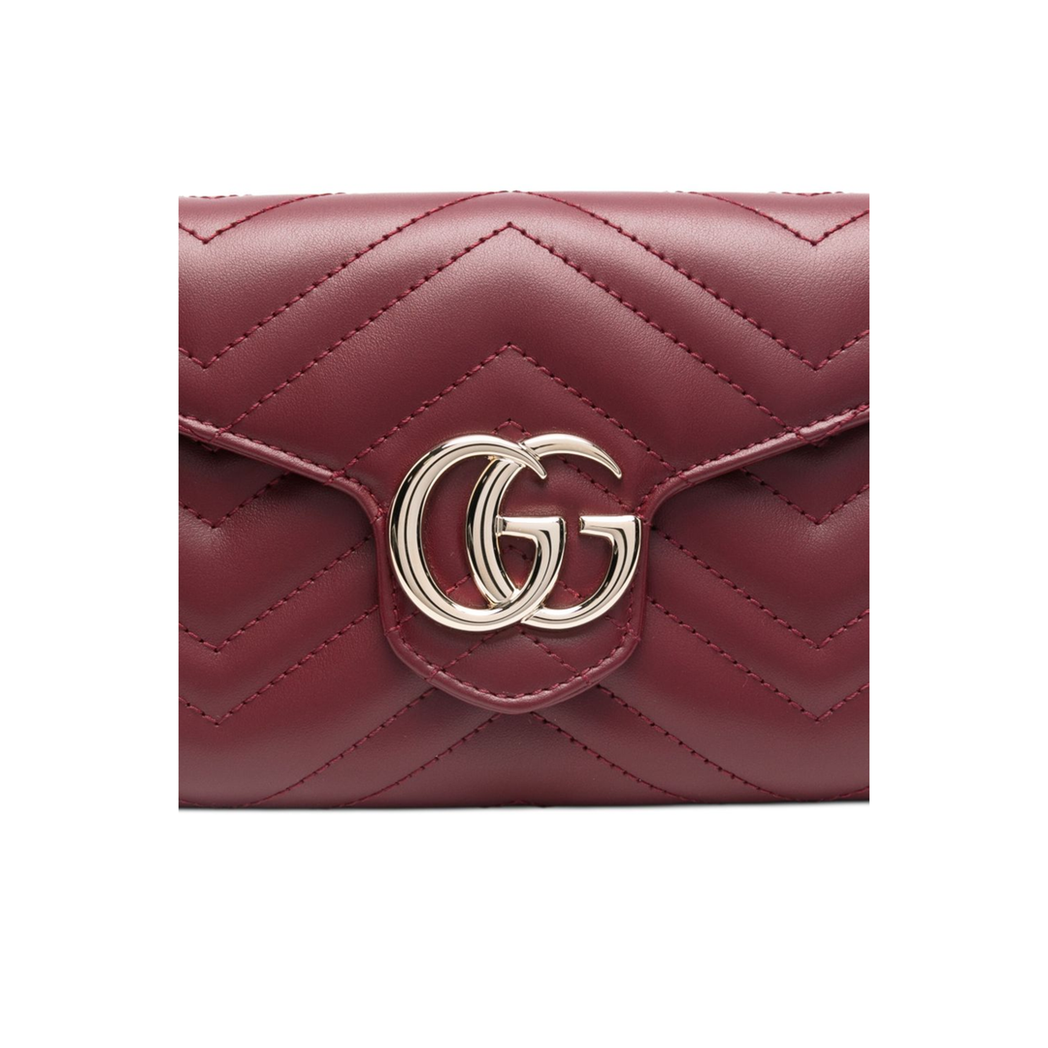 Wallet on Chain in Rosso Ancora Red Leather