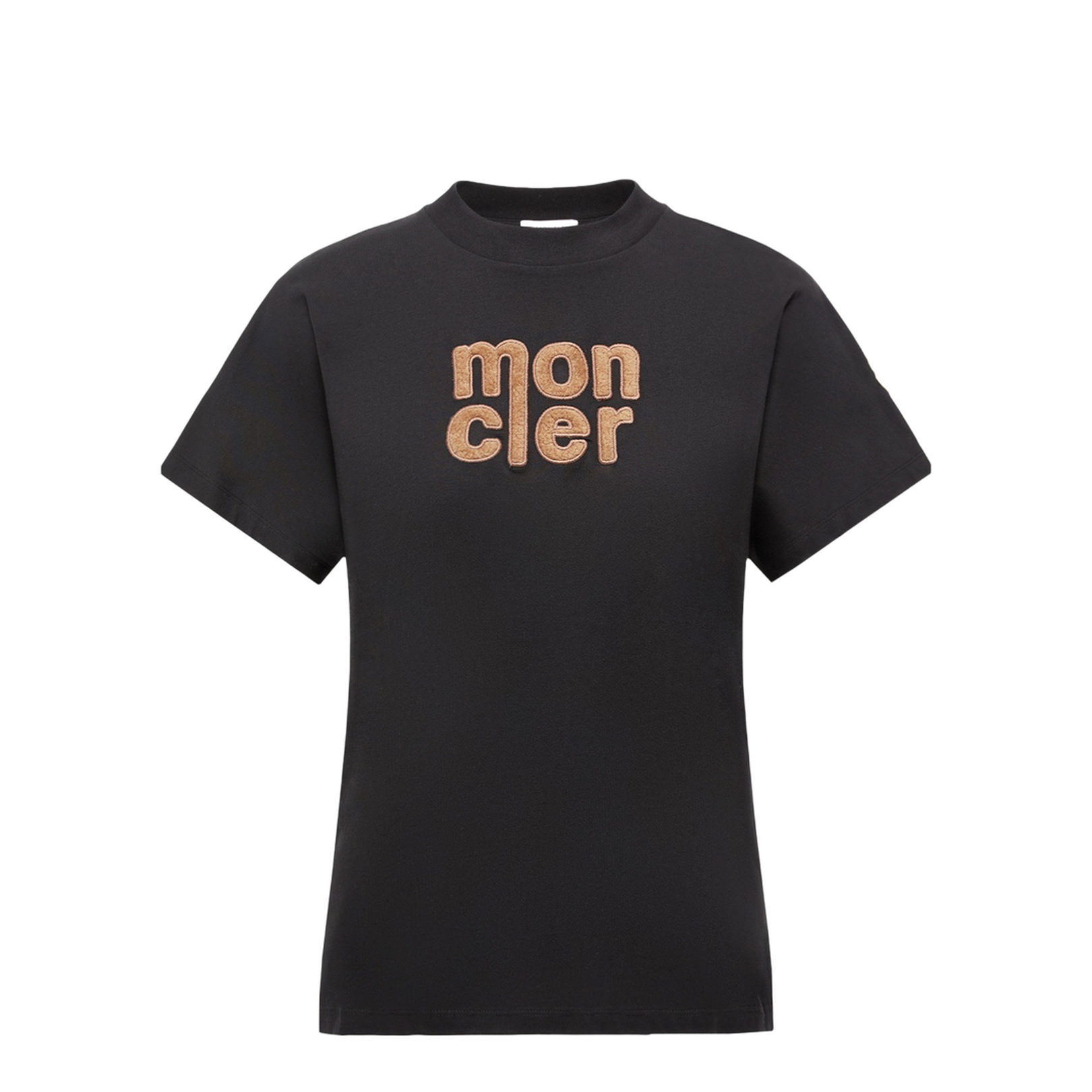 Black Teddy Logo Cotton T-Shirt