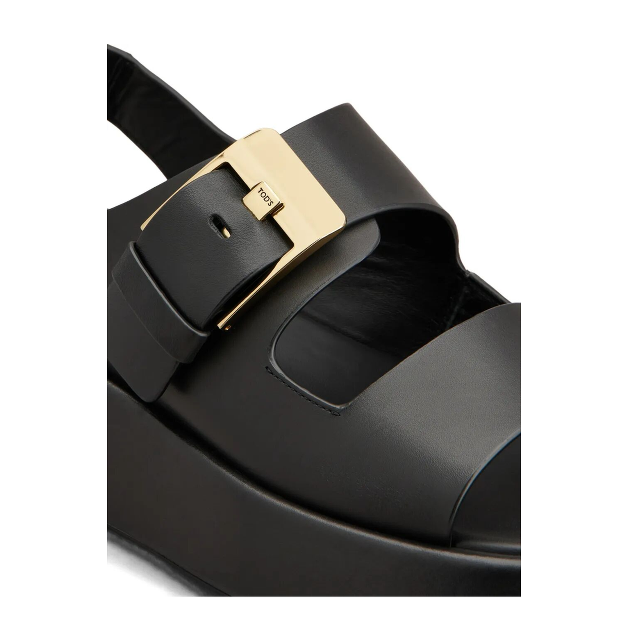 MAYFEYR - TOD`S - Leather Strappy Sandals With Maxi Buckle - XXW95L0KA50N6MB999