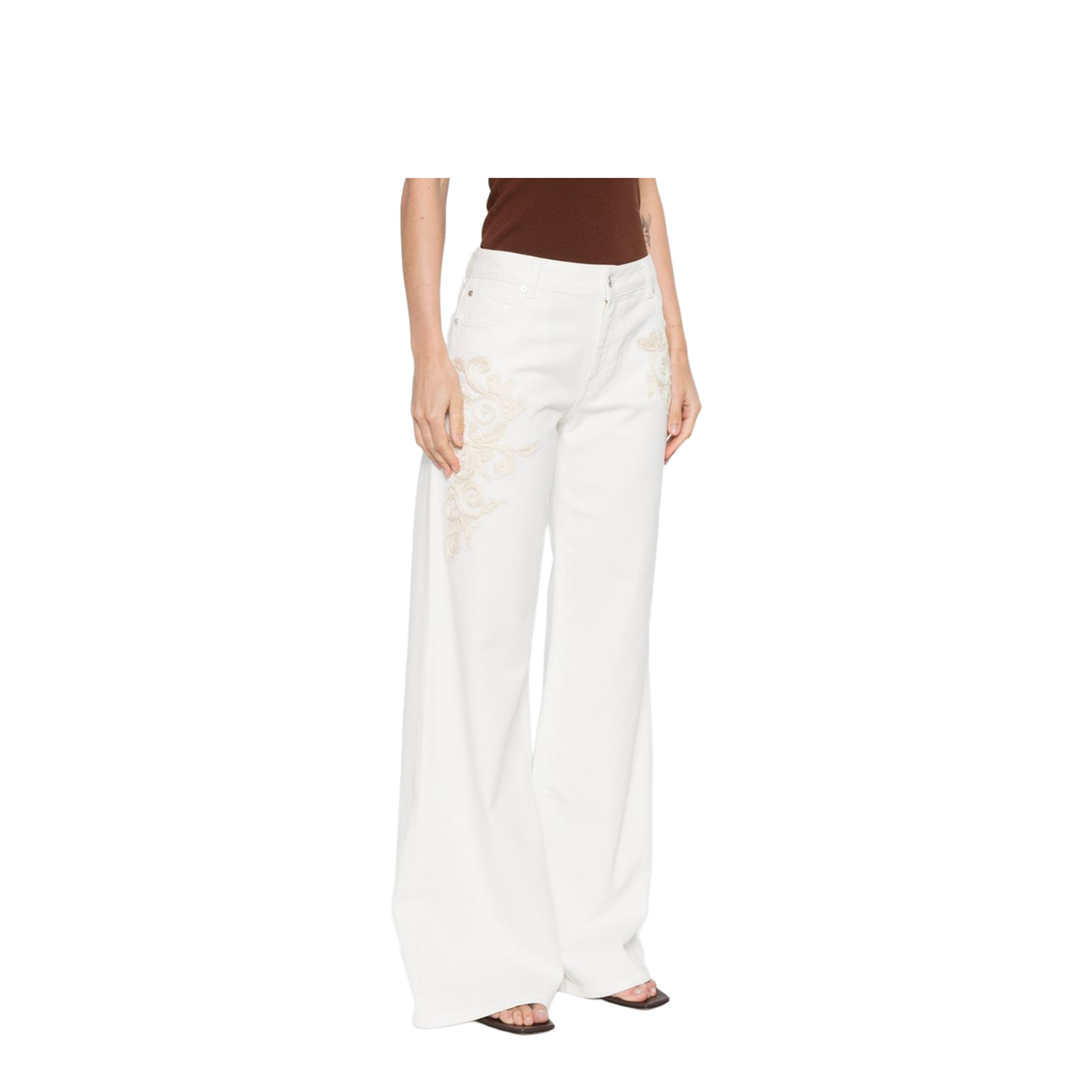 MAYFEYR - Ermanno Firenze - Jeans White - D48EP067REI4MF249