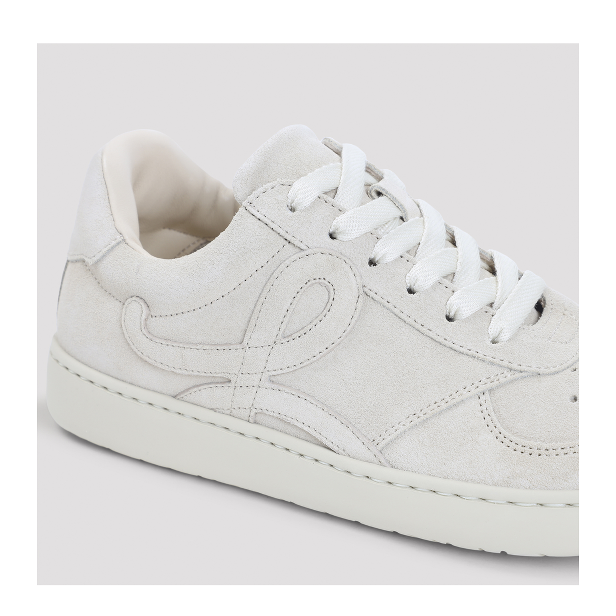 MAYFEYR - Loewe - Oat Milk Calf Leather Jambo Sneakers - LAB4282X028806