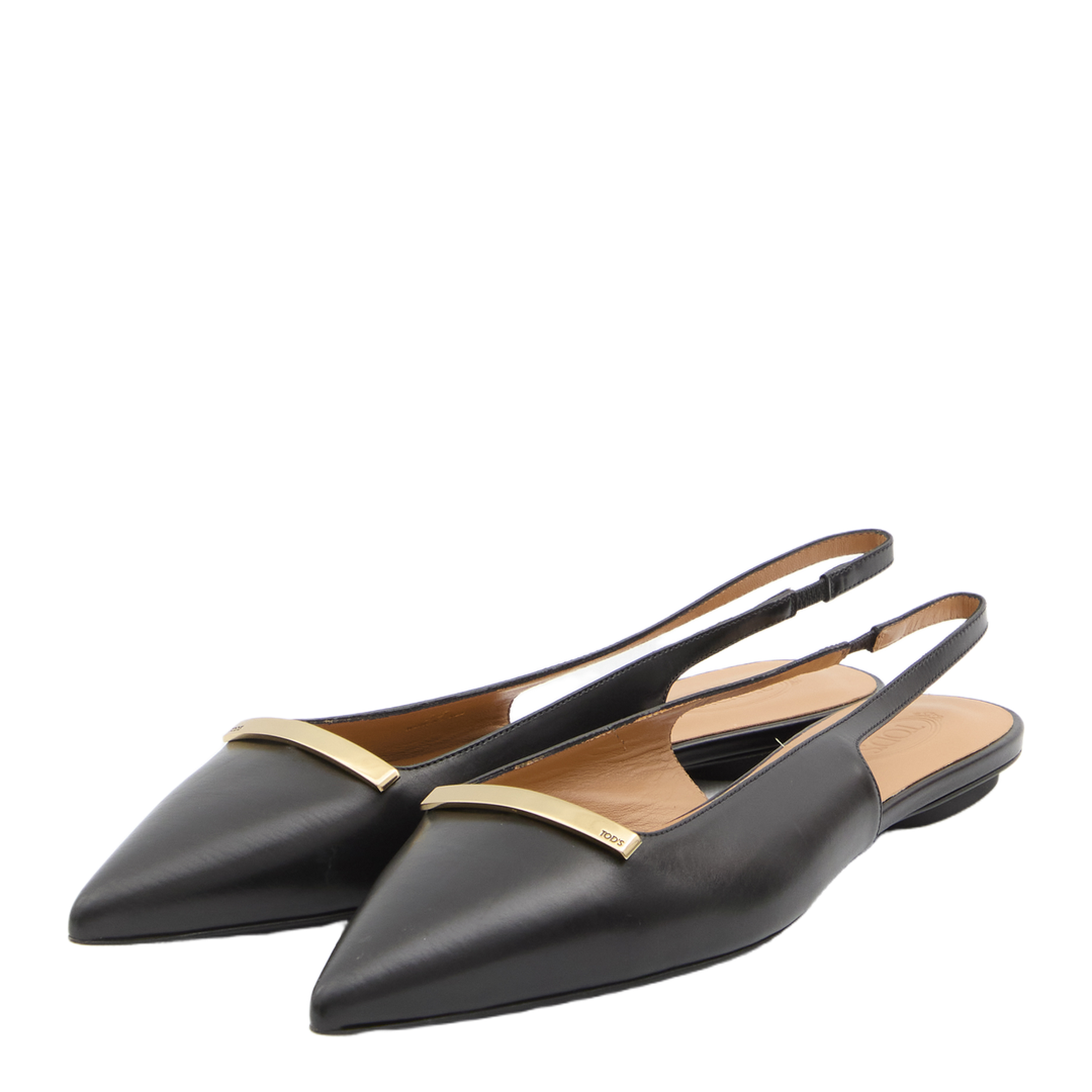 Leather Slingback Ballerinas